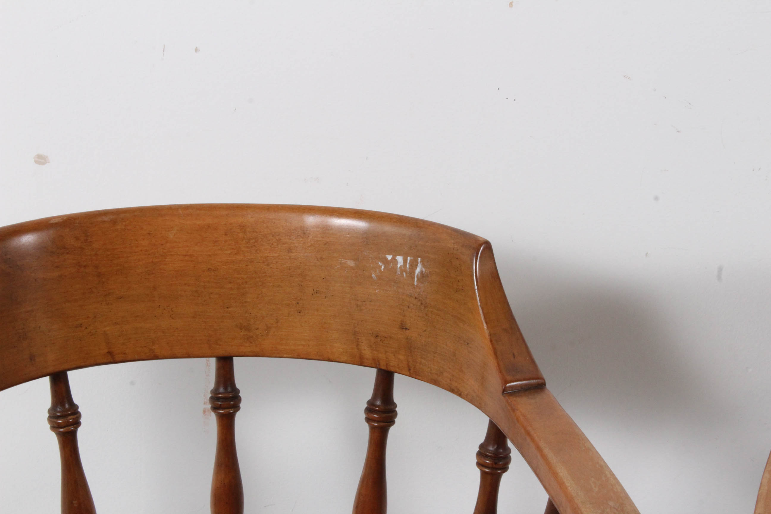Vintage Maple Captain Chairs