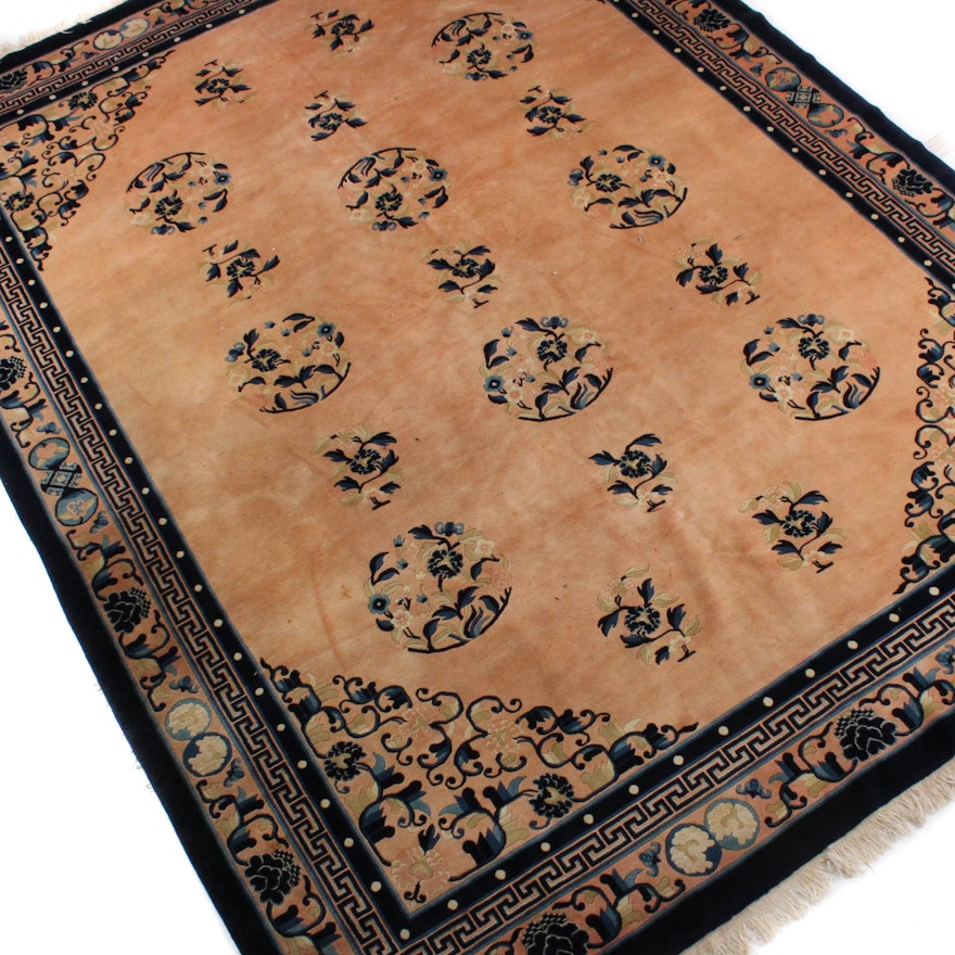 Power Loomed Chinese Medallion Area Rug