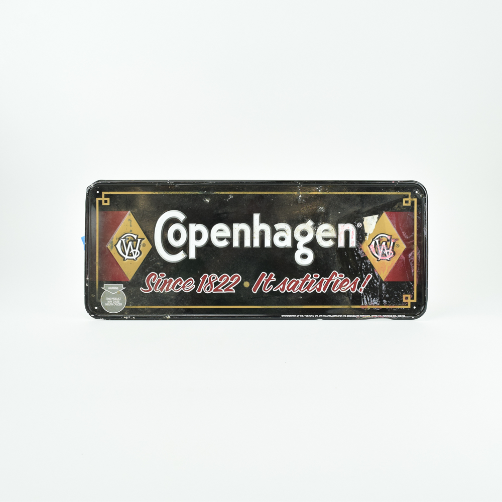 Vintage Oblong "Copenhagen" Metal Sign