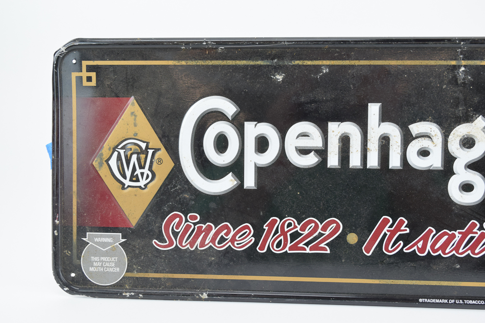 Vintage Oblong "Copenhagen" Metal Sign