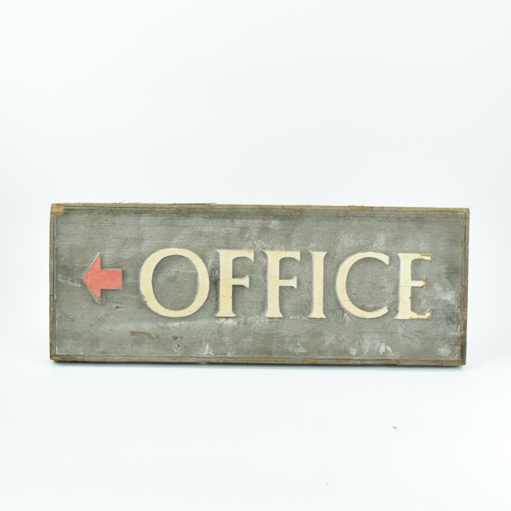 Wooden Office Sign
