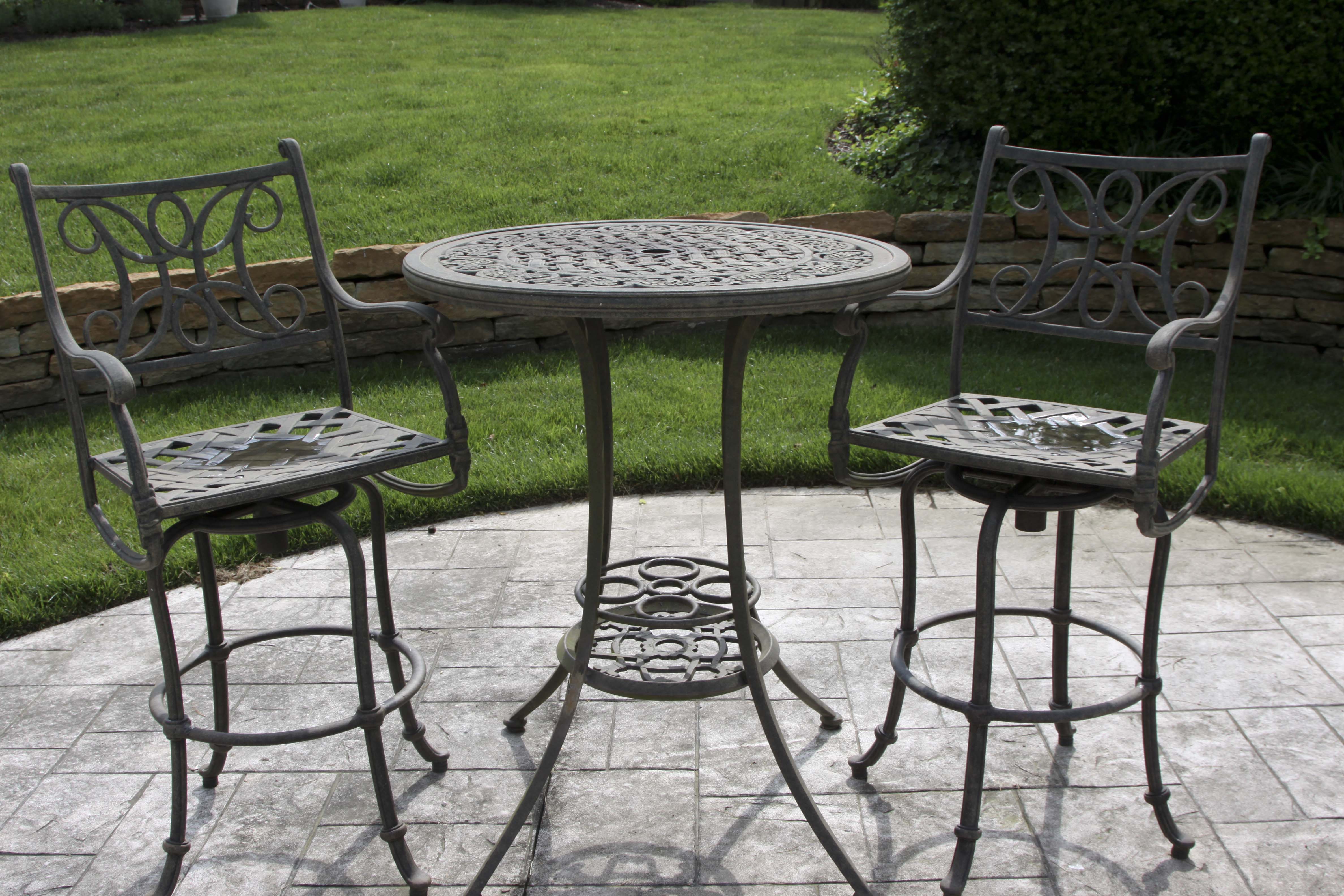 Woodard Landgrave Tall Table and Chair Set II