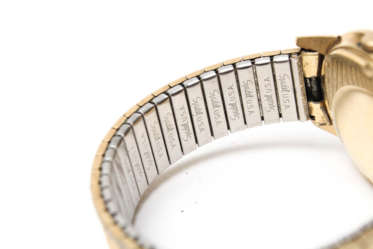 14K Yellow Gold Benrus Three Star Automatic Watch