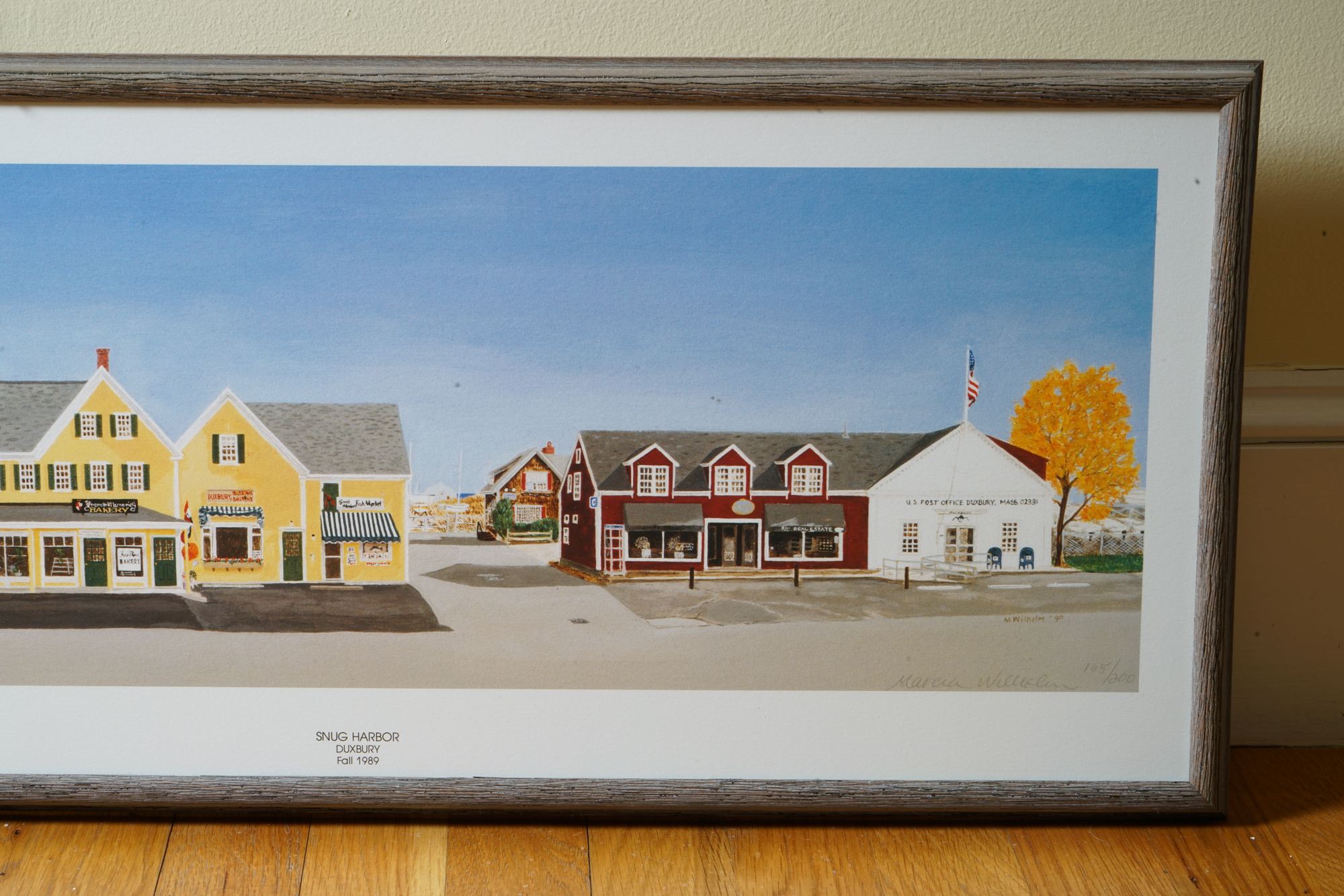 Marcia Wilhelm Signed Print "Snug Harbor, Duxbury"