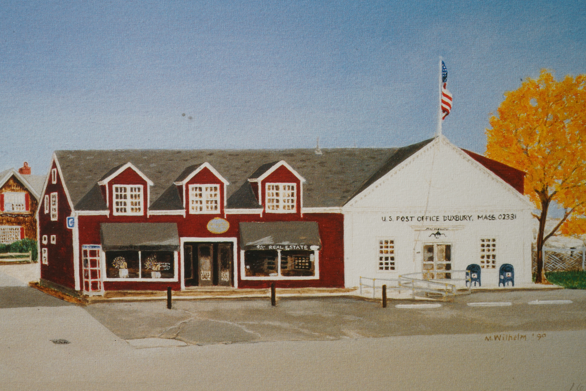 Marcia Wilhelm Signed Print "Snug Harbor, Duxbury"
