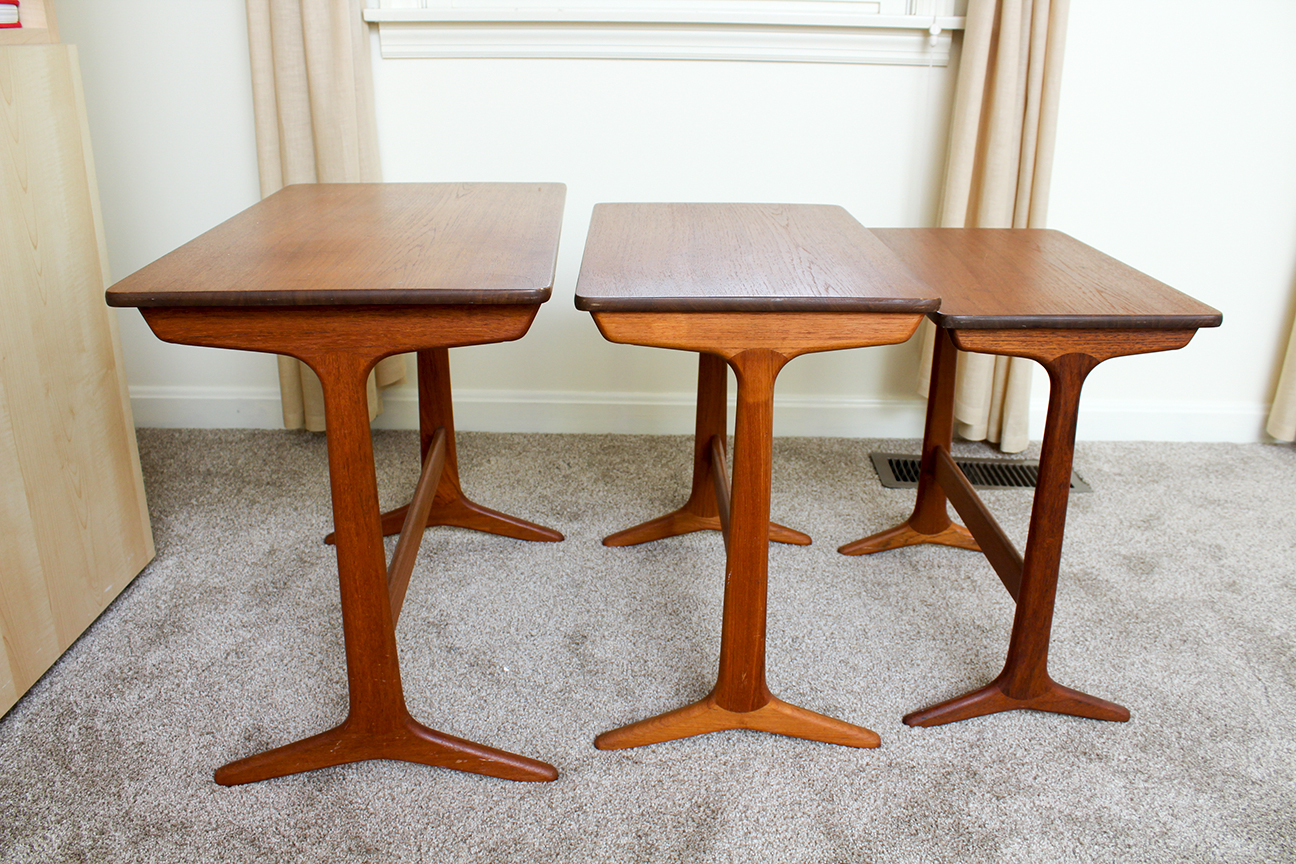 Danish Modern Teak Nesting Tables