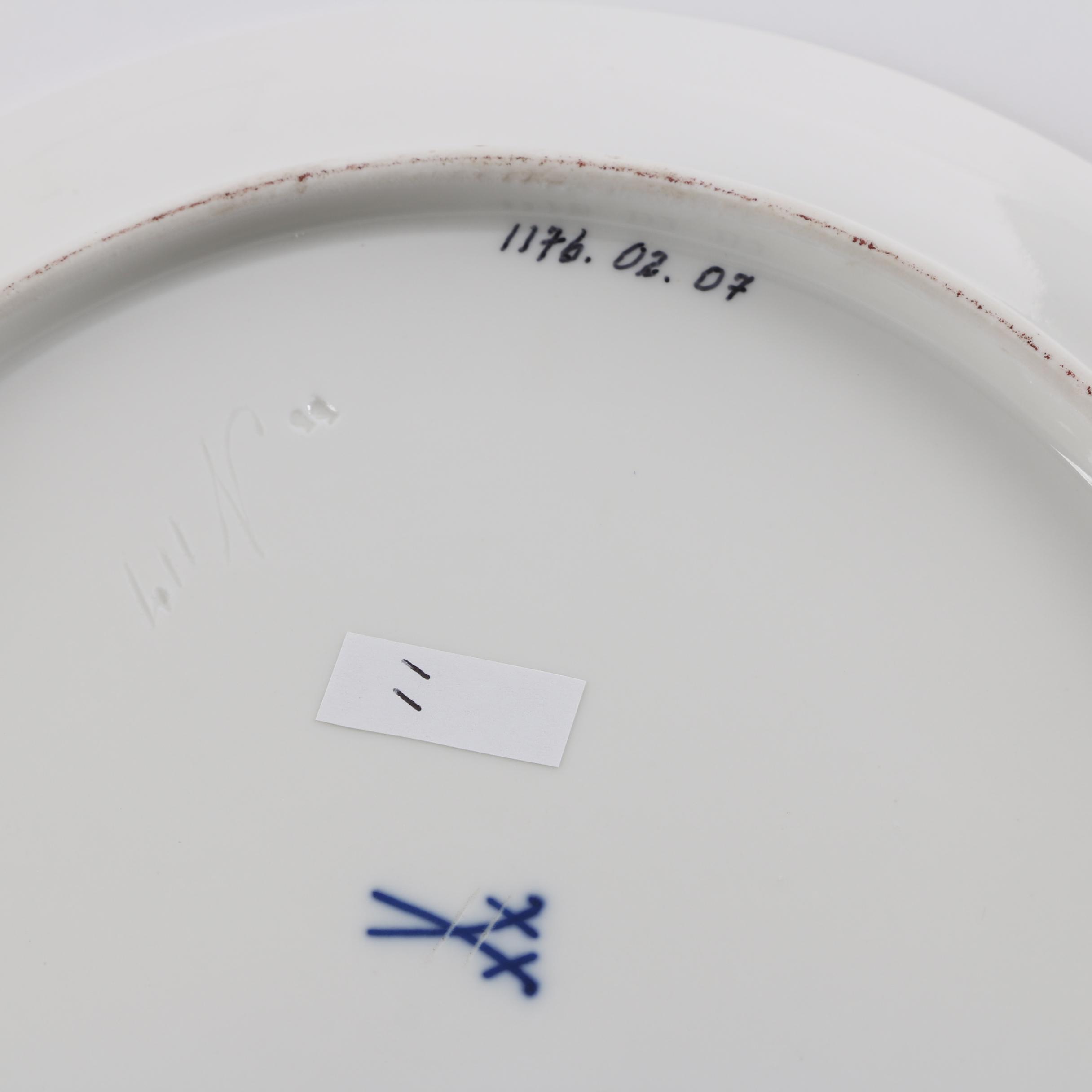 Antique German Porcelain Tableware Including Meissen