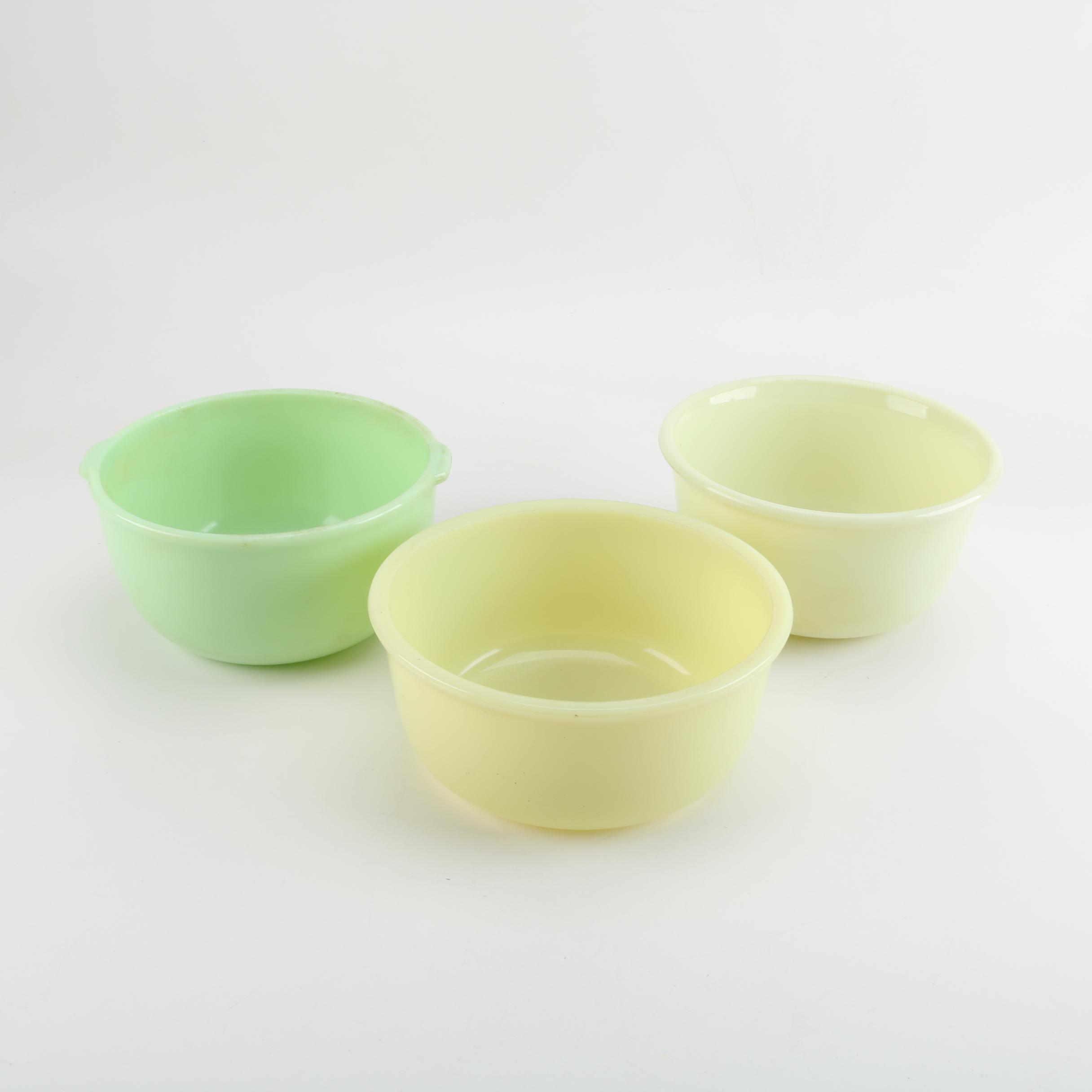 Vintage Glass Mixing Bowls