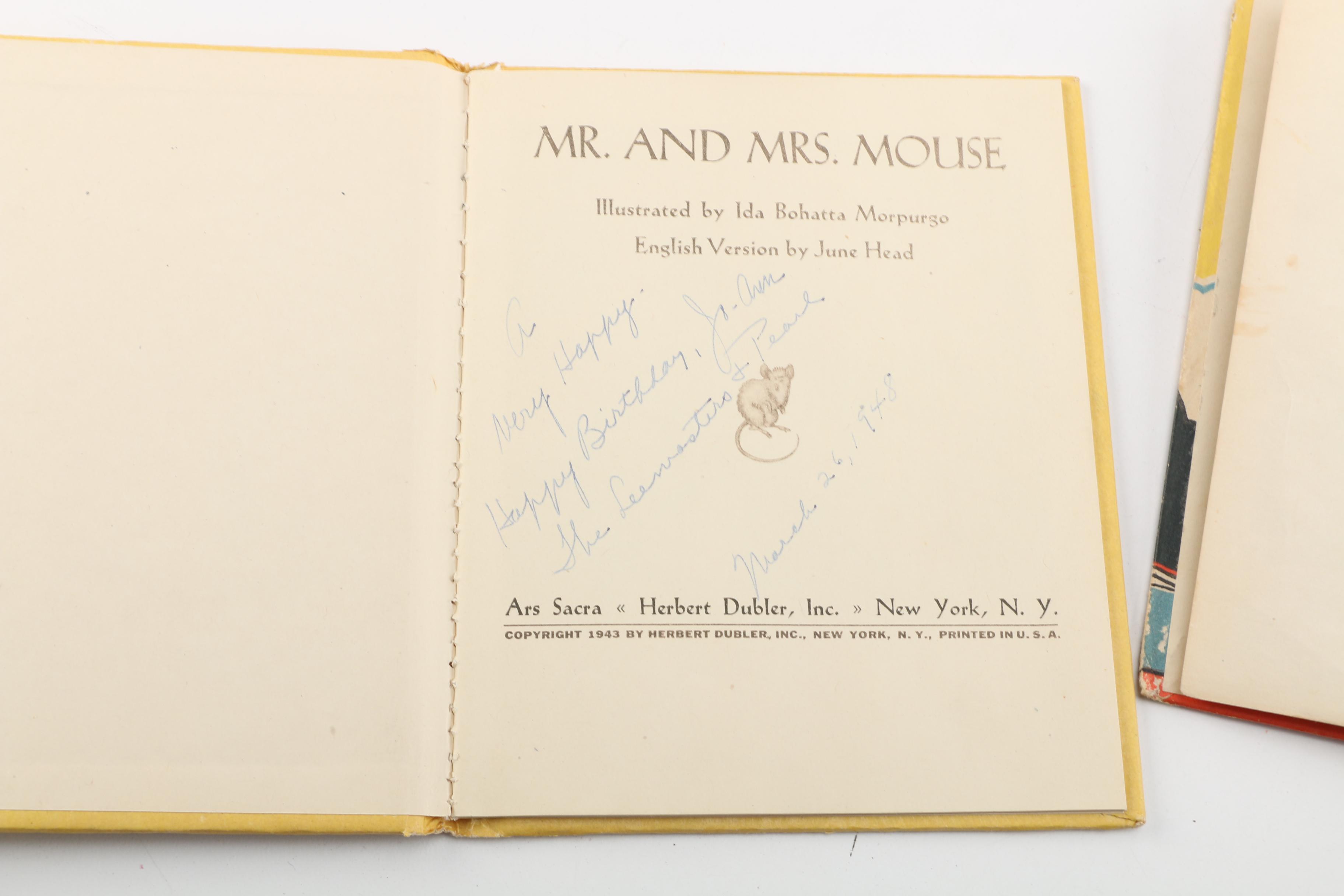 Vintage and Antique Children's Books, Including "Walt Disney's Bambi"