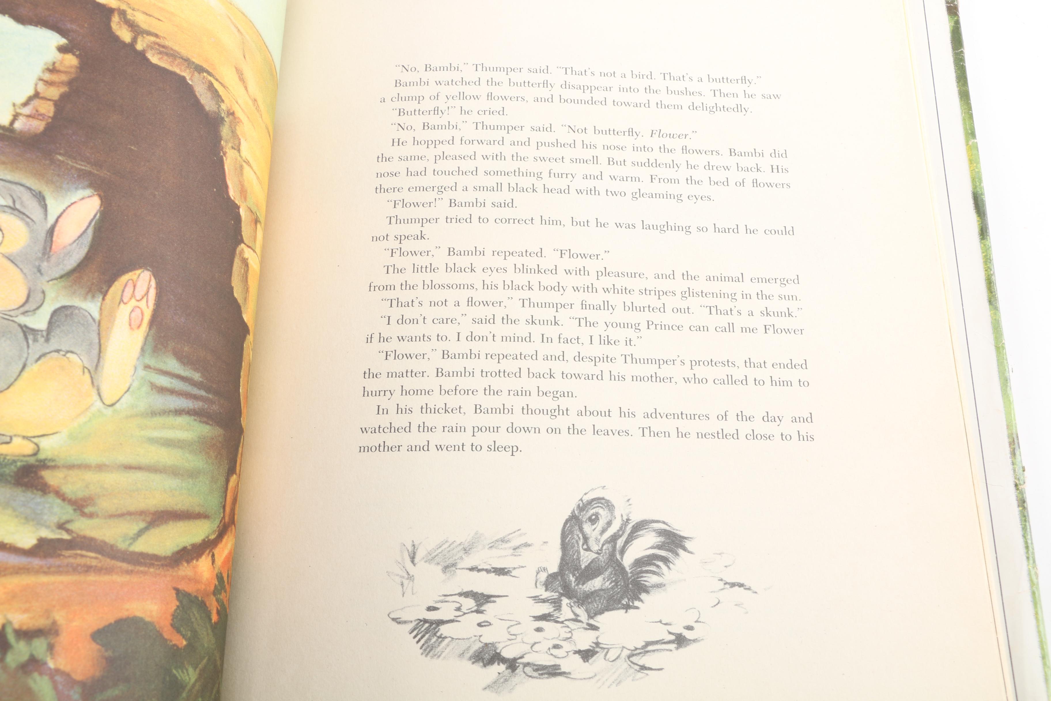 Vintage and Antique Children's Books, Including "Walt Disney's Bambi"