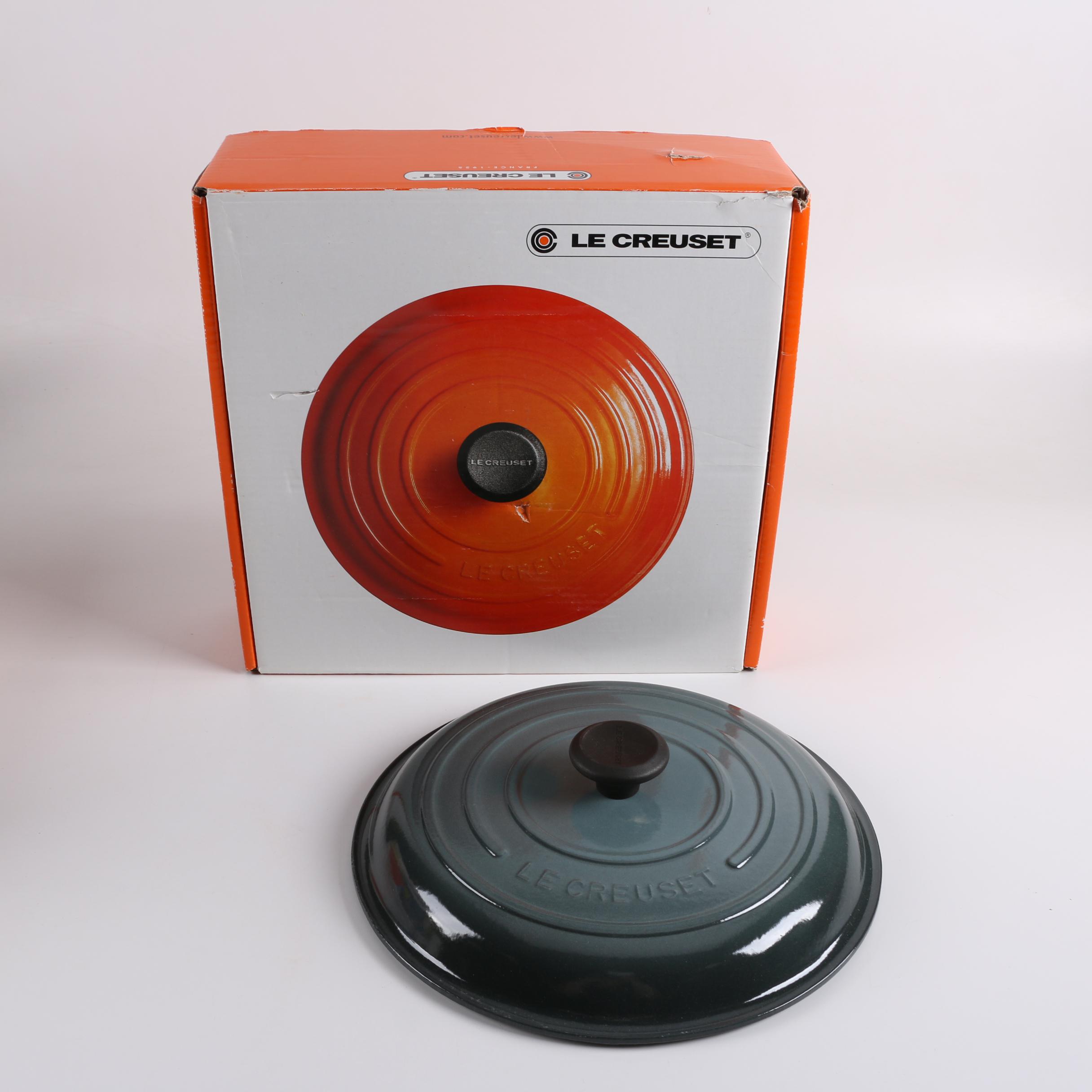 Le Creuset Enamel Cast Iron Lid and Innova Enamel Cast Iron Dutch Oven with Lid