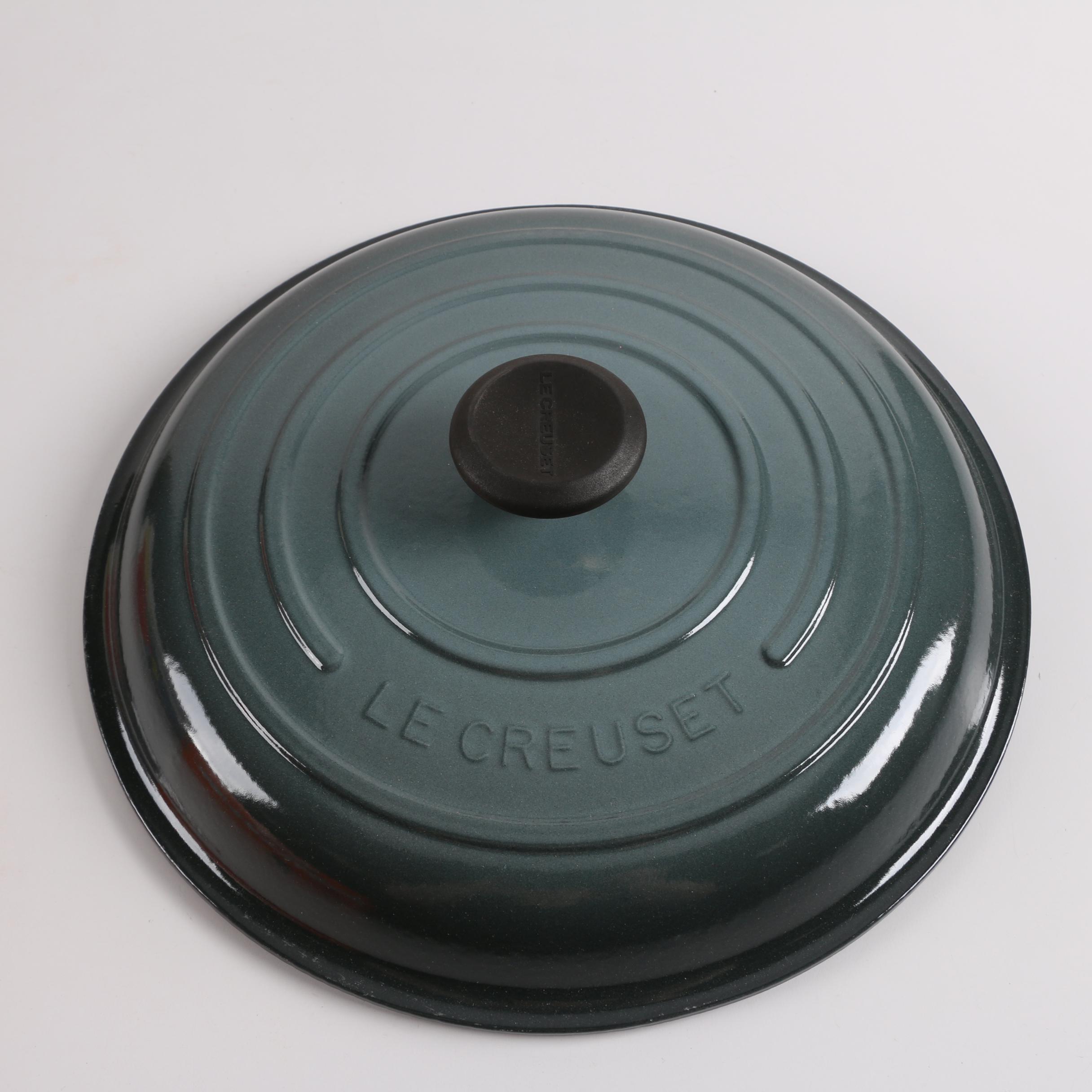 Le Creuset Enamel Cast Iron Lid and Innova Enamel Cast Iron Dutch Oven with Lid