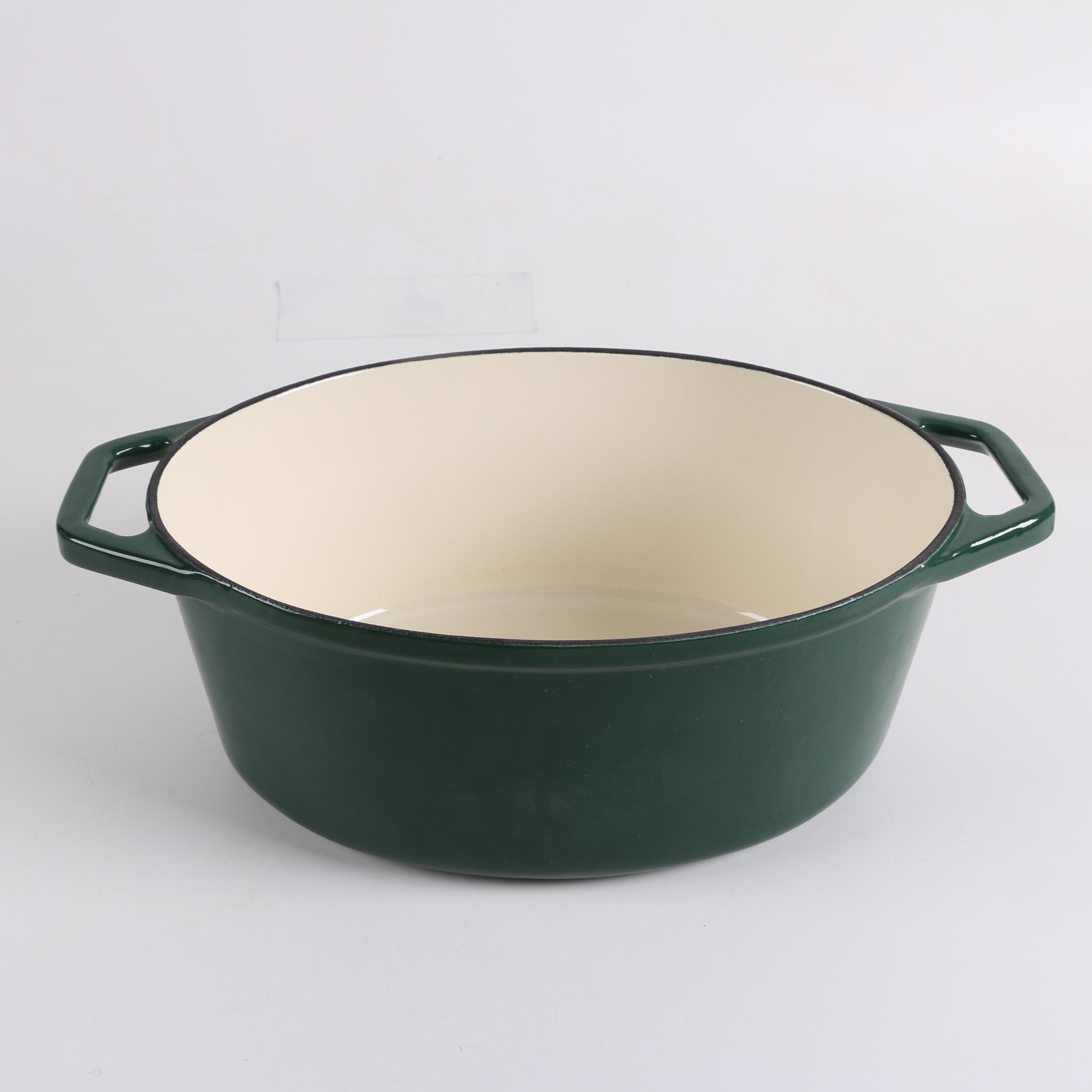 Le Creuset Enamel Cast Iron Lid and Innova Enamel Cast Iron Dutch Oven with Lid
