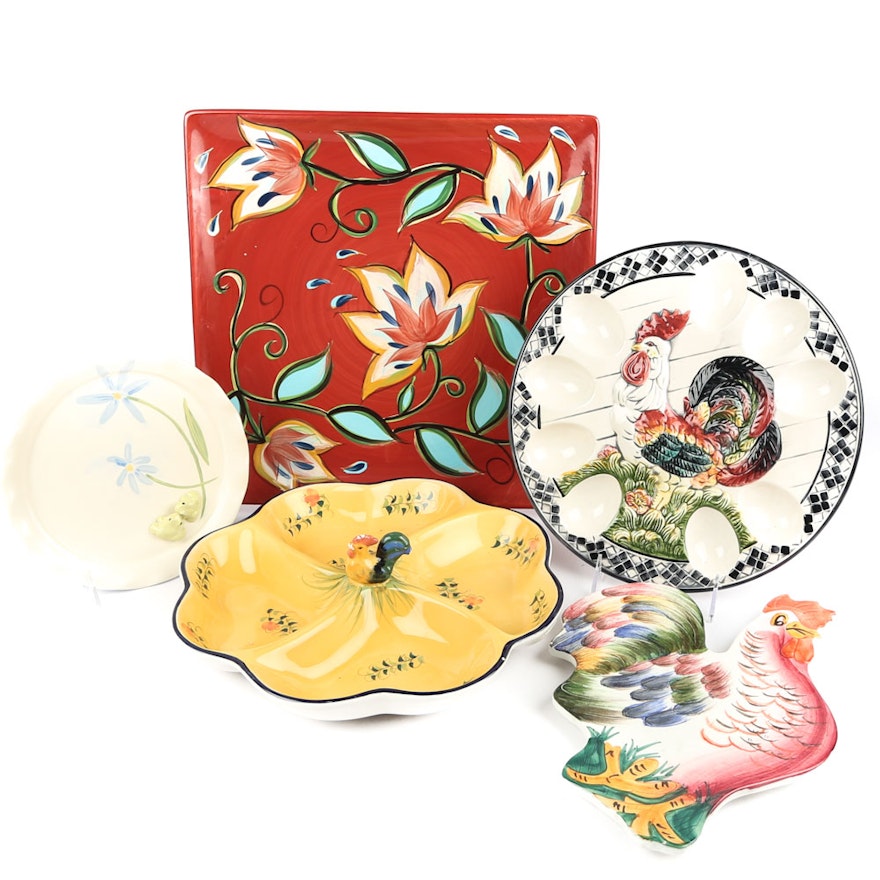 Decorative Ceramic Plates and Trays