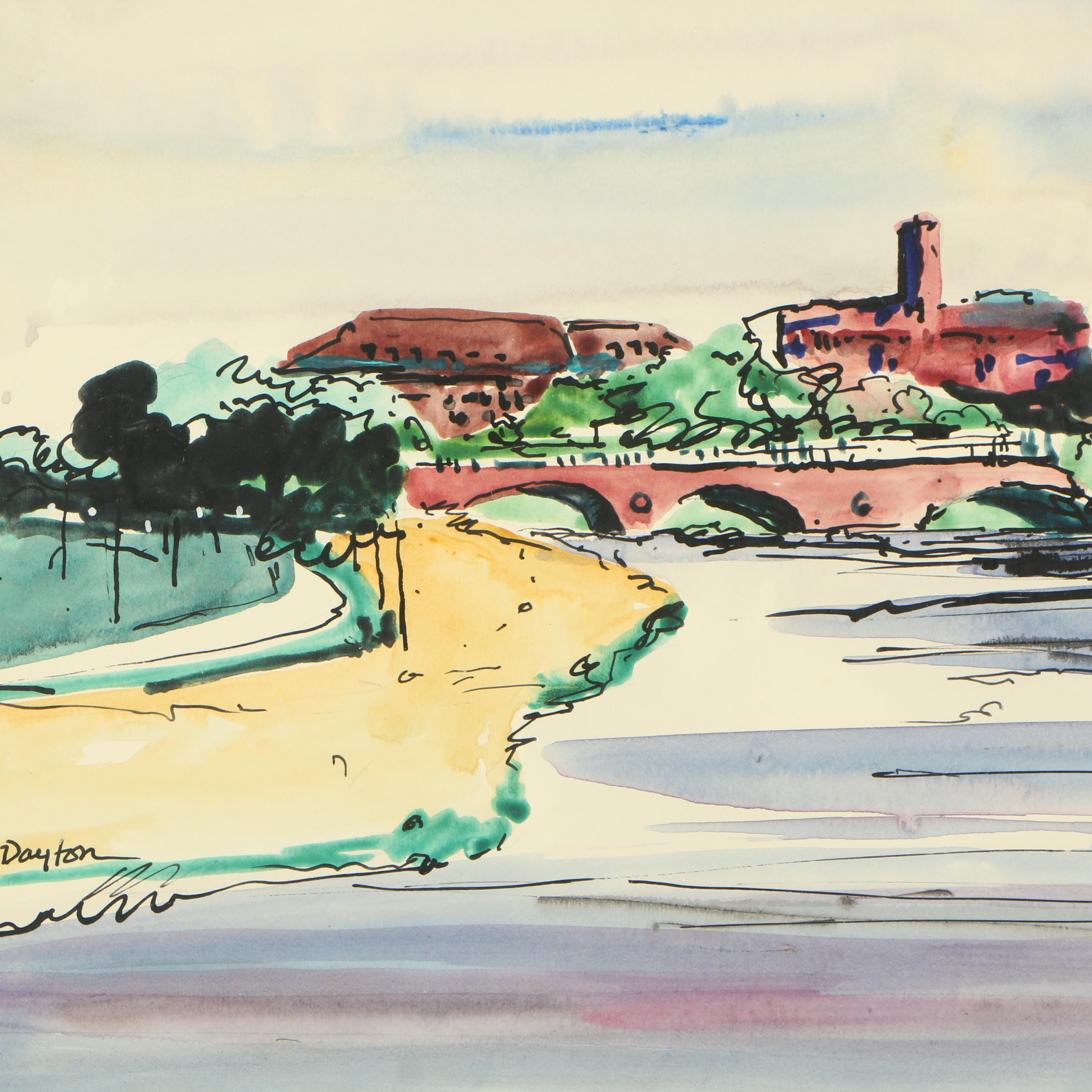 Gracia P. Dayton Watercolor Painting