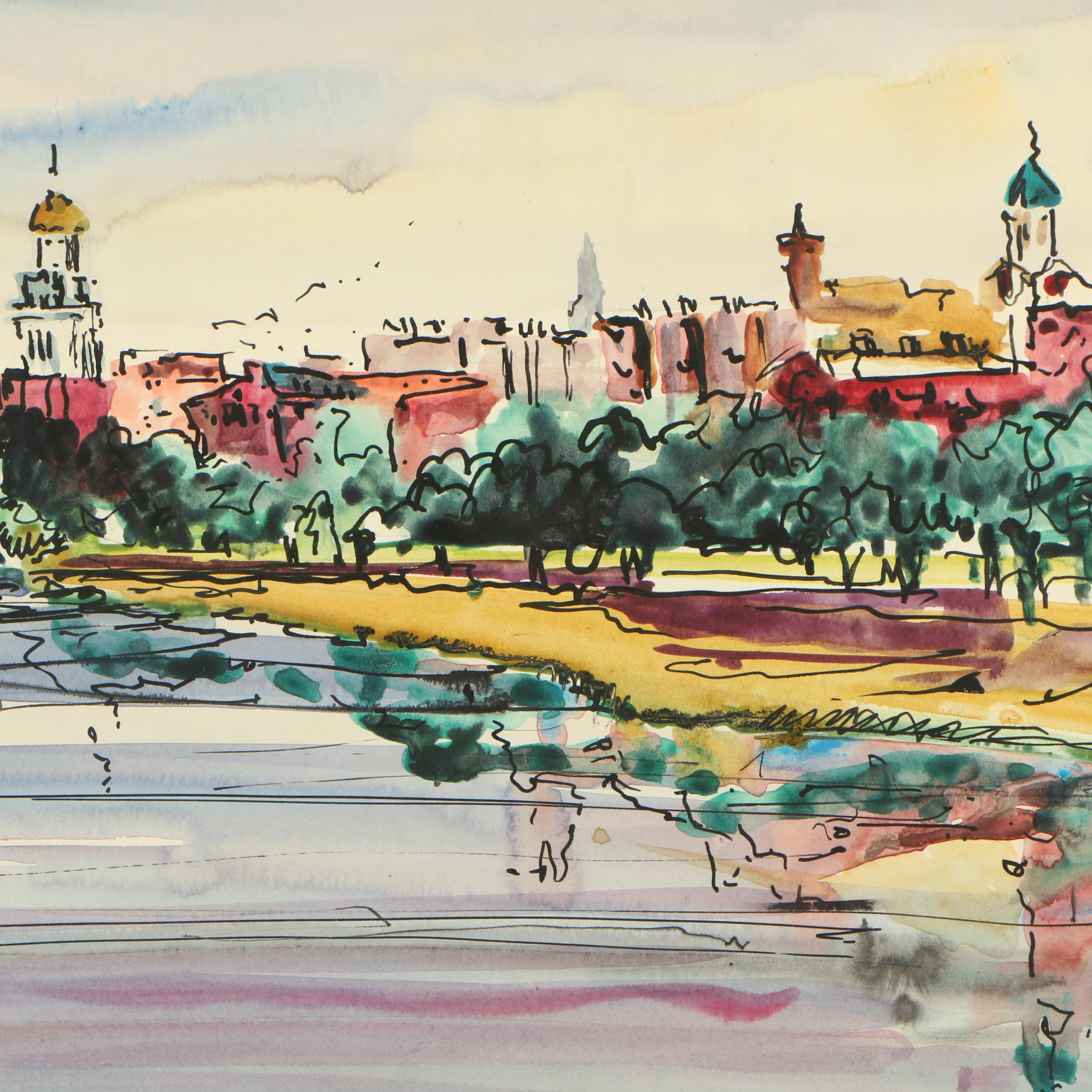 Gracia P. Dayton Watercolor Painting