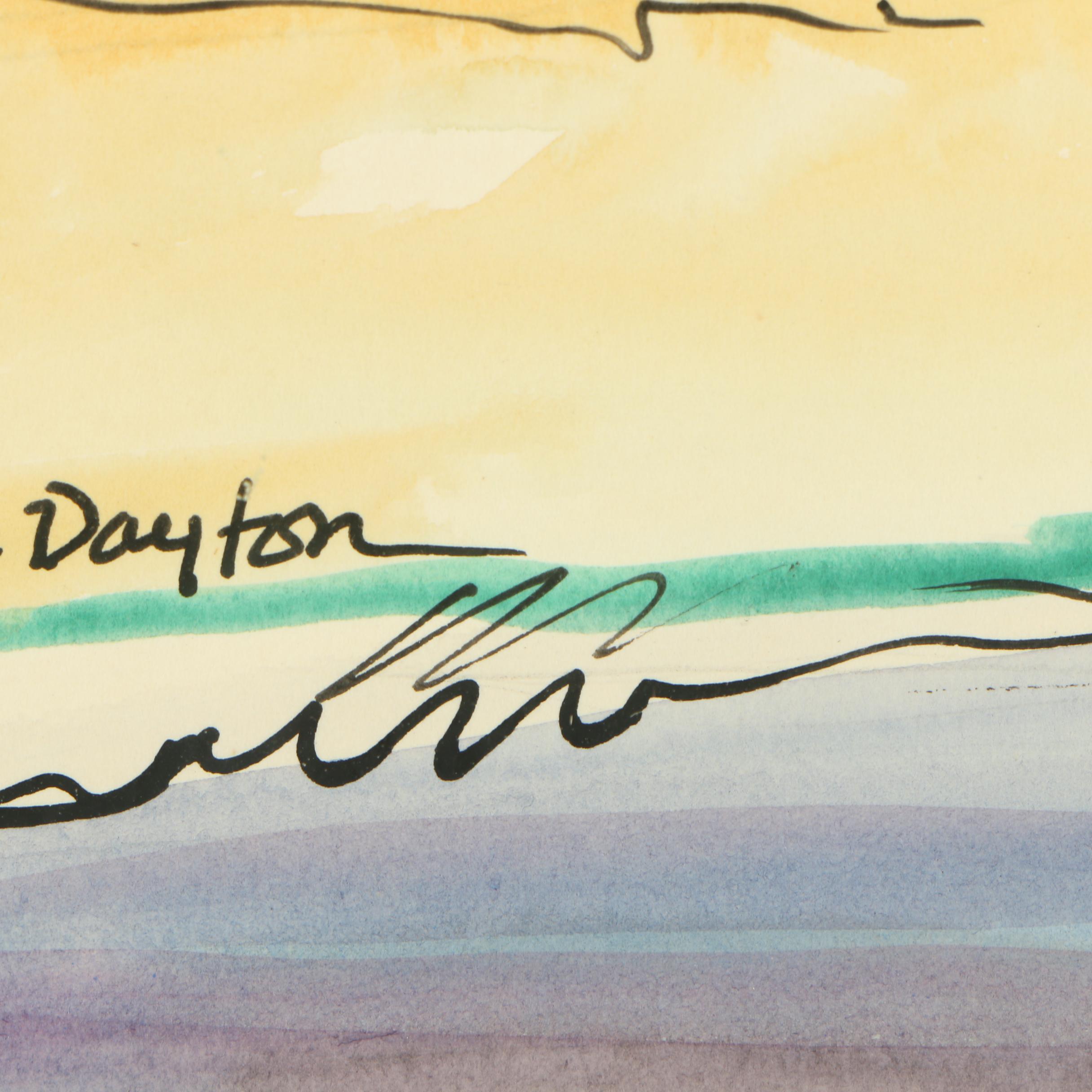 Gracia P. Dayton Watercolor Painting