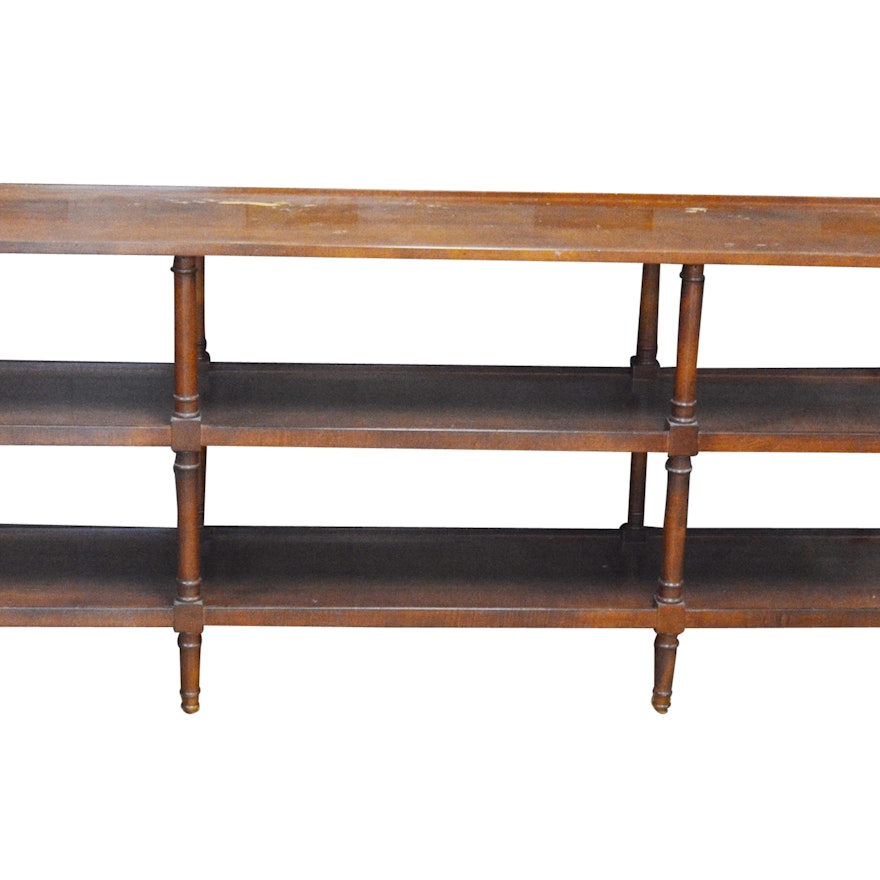 Wooden Open Shelf Unit