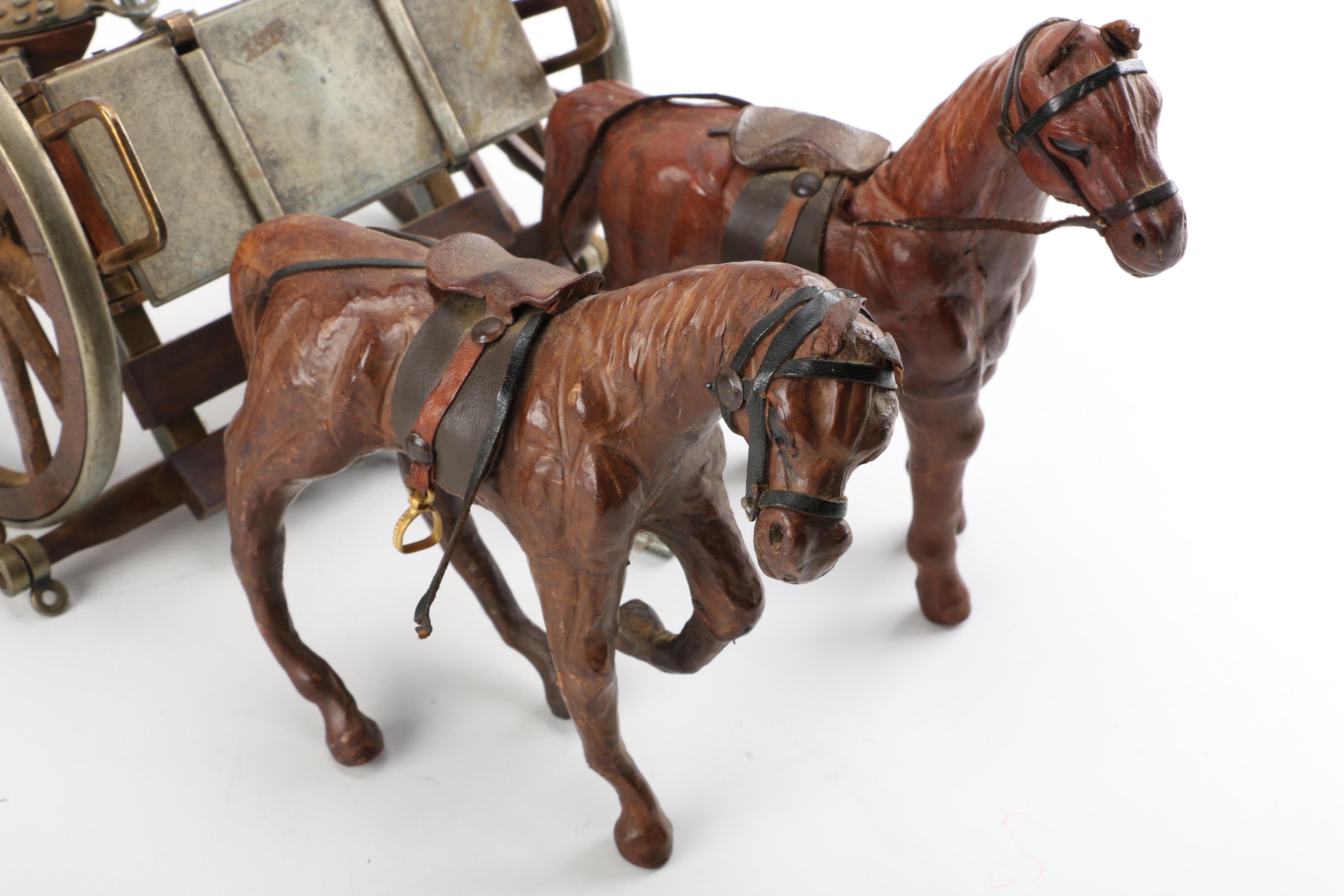 Horses and Cannon Figurines