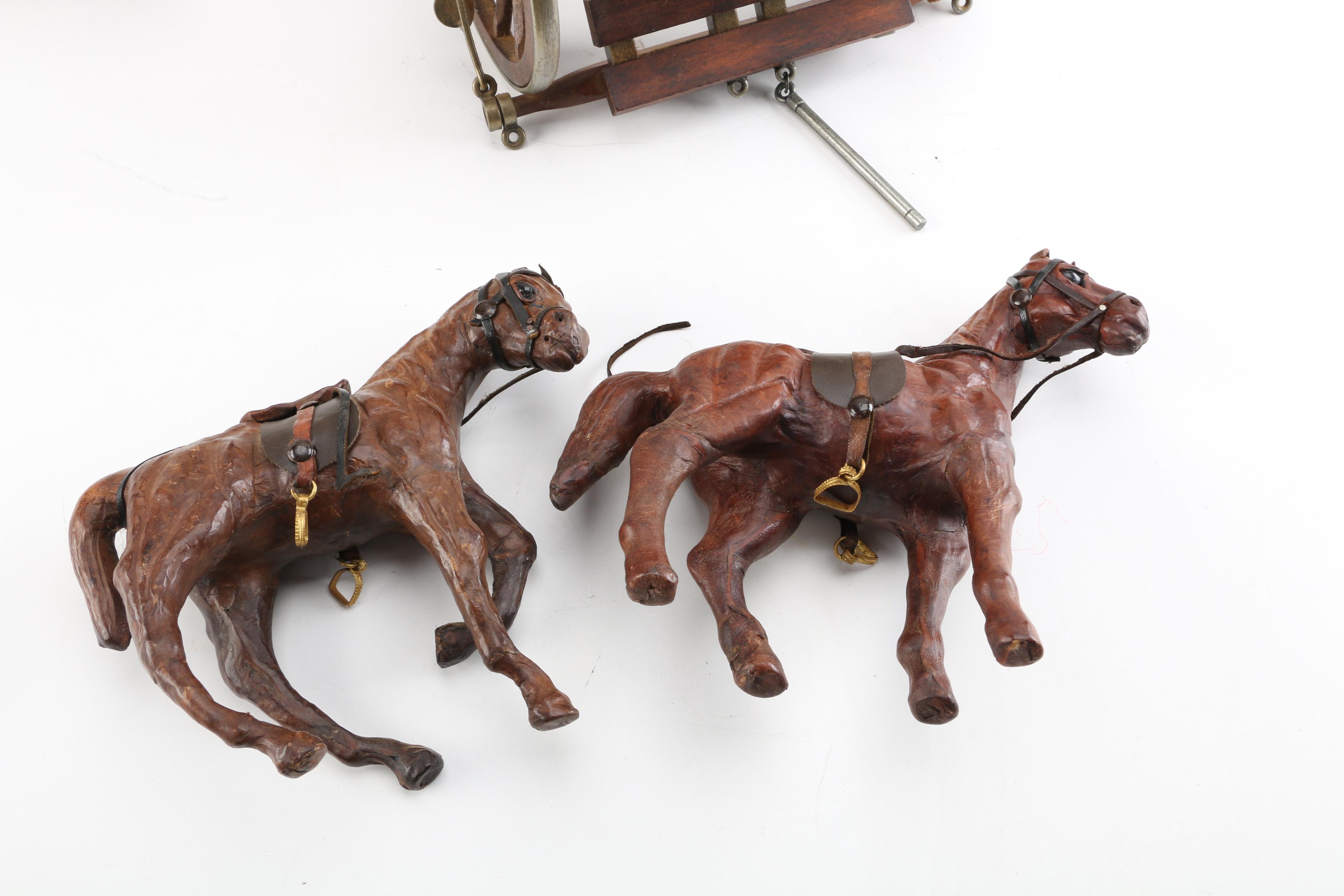 Horses and Cannon Figurines