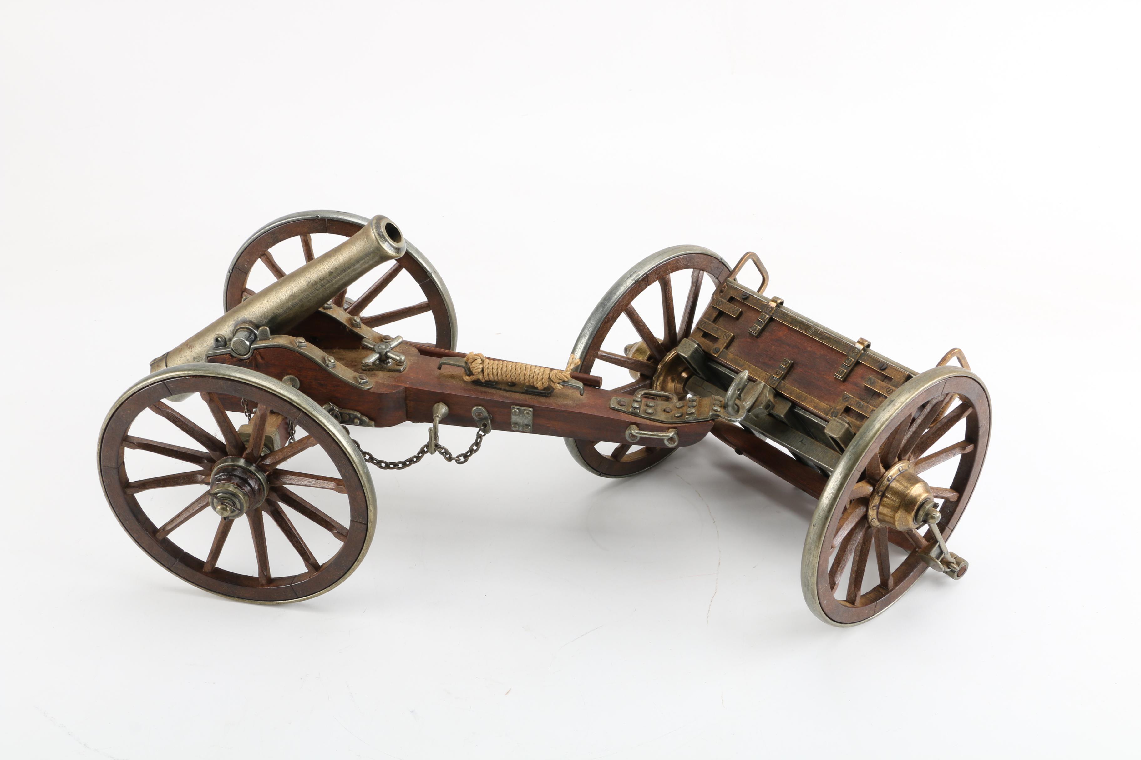 Horses and Cannon Figurines