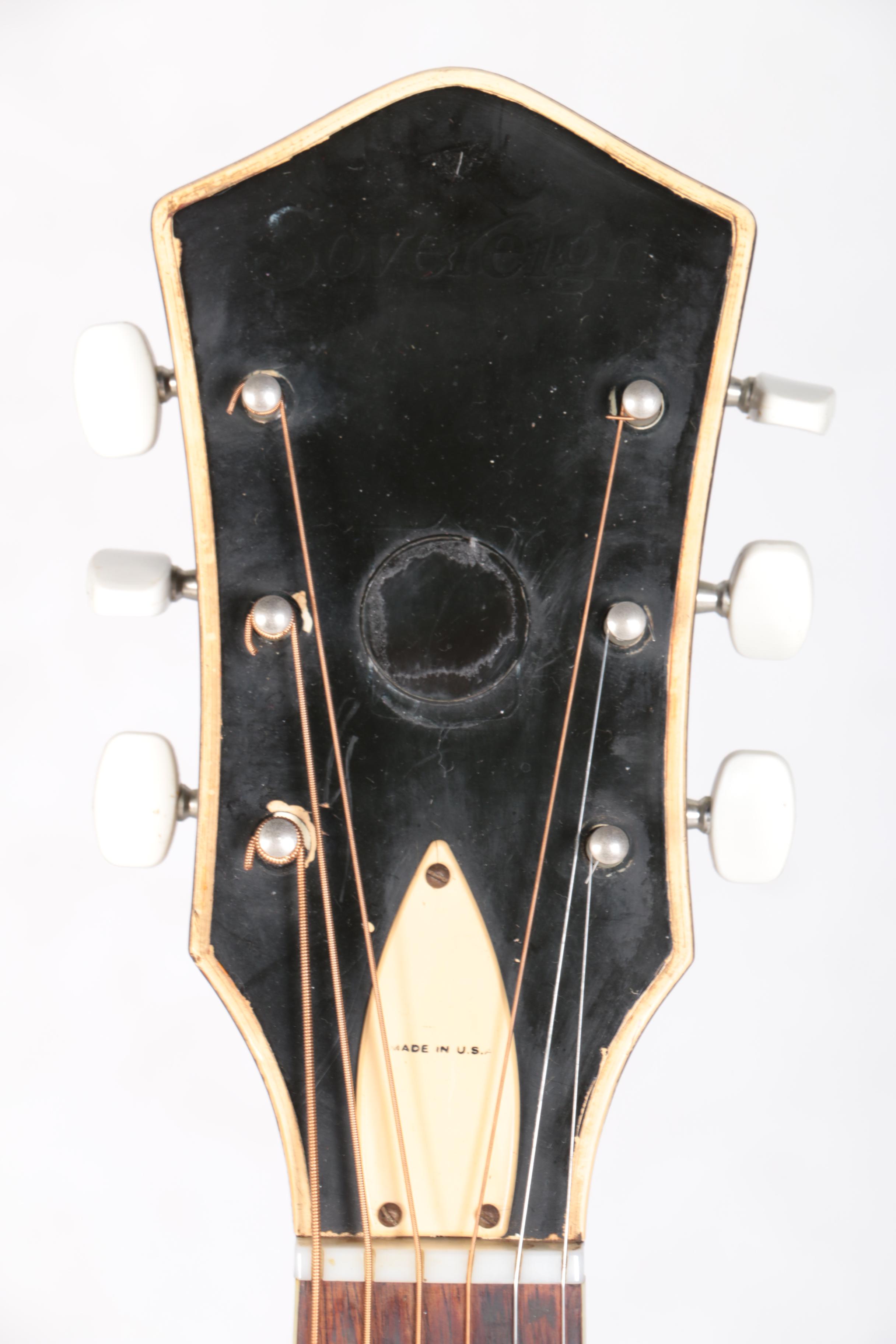 Vintage Harmony Sovereign H-6560 1975 Jumbo Acoustic Guitar with Case