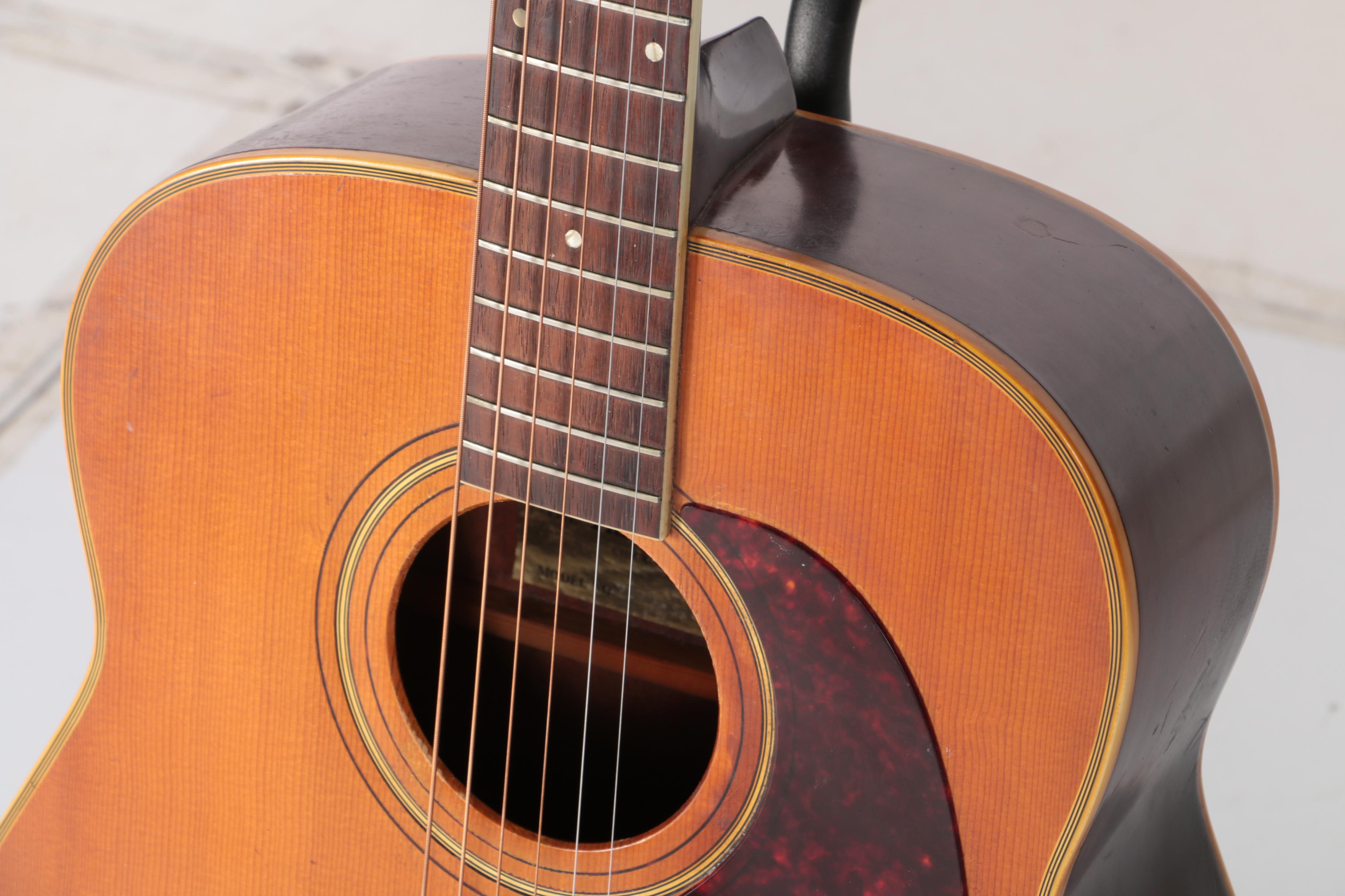 Vintage Harmony Sovereign H-6560 1975 Jumbo Acoustic Guitar with Case