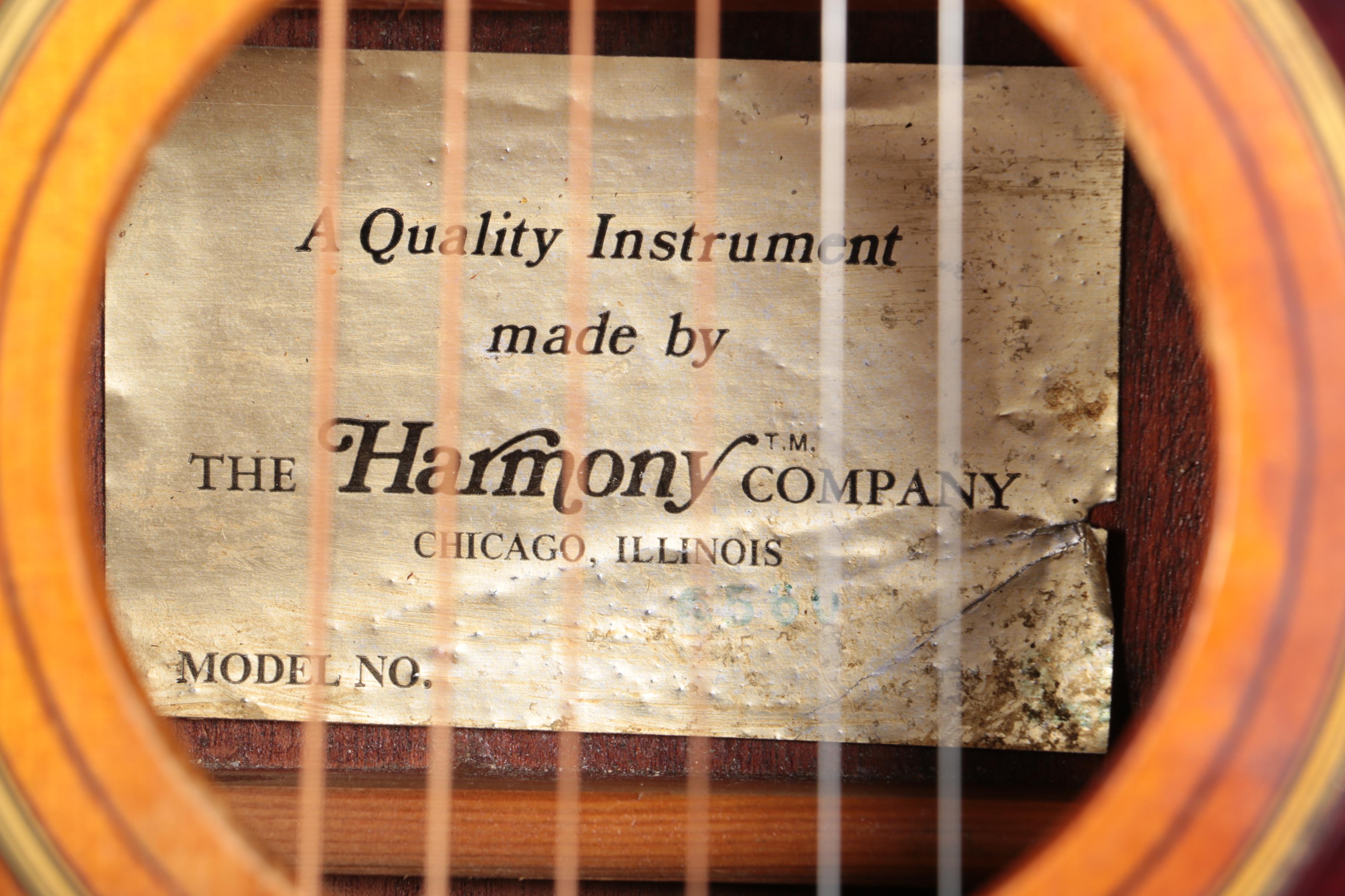 Vintage Harmony Sovereign H-6560 1975 Jumbo Acoustic Guitar with Case