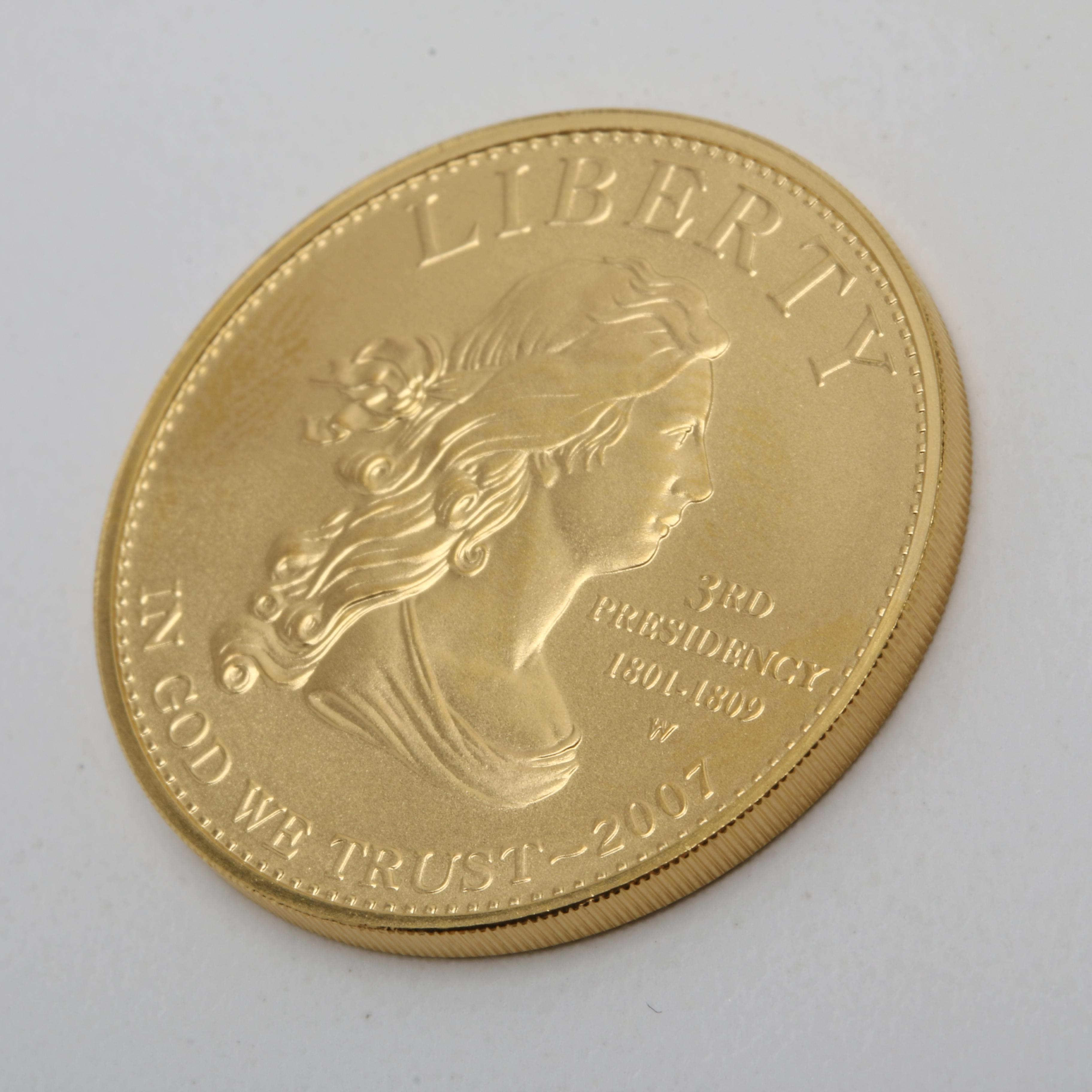 2007-W First Spouse Thomas Jefferson's Liberty $10 Gold Bullion Coin