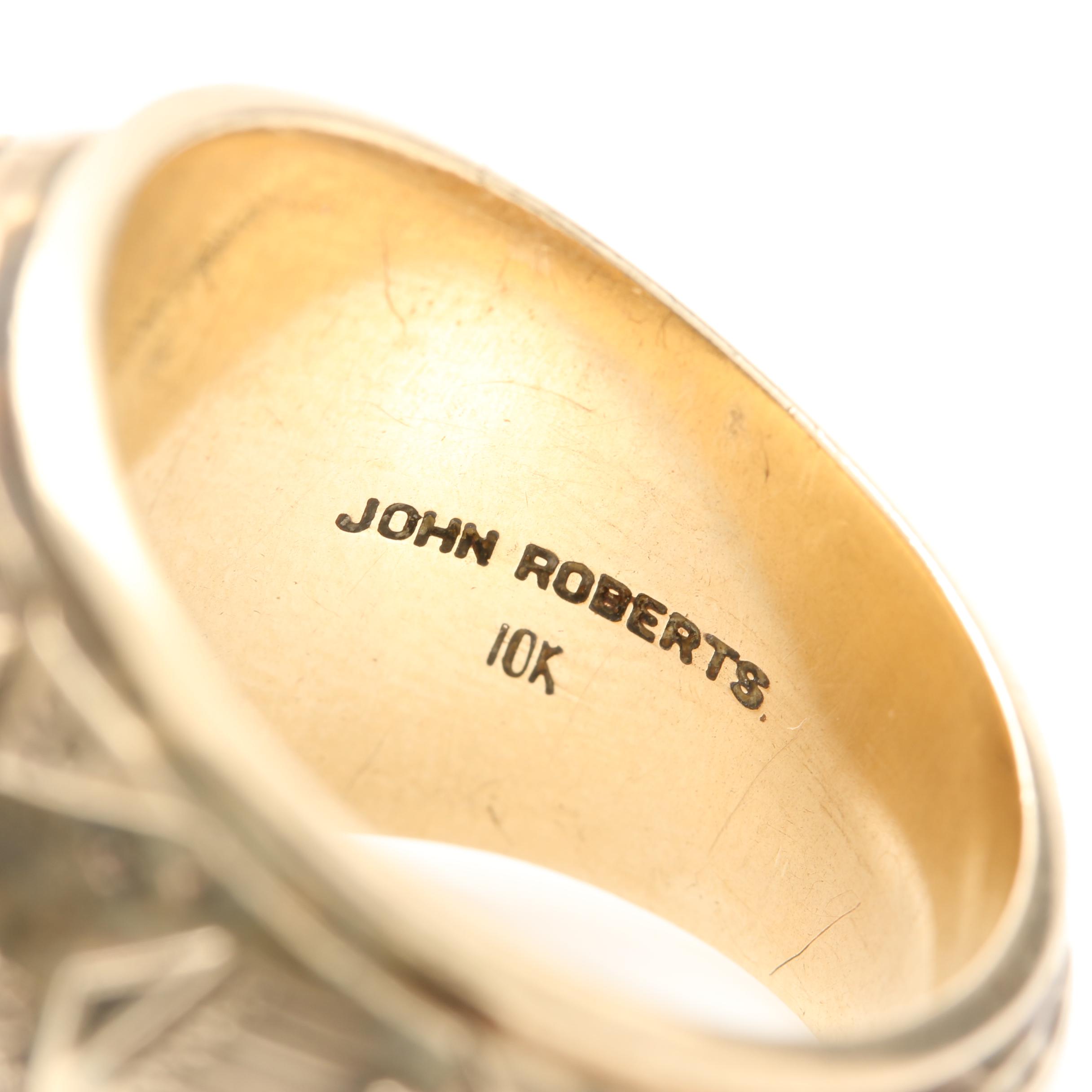 University of Kentucky 1939 10K Yellow Gold Synthetic Spinel Class Ring