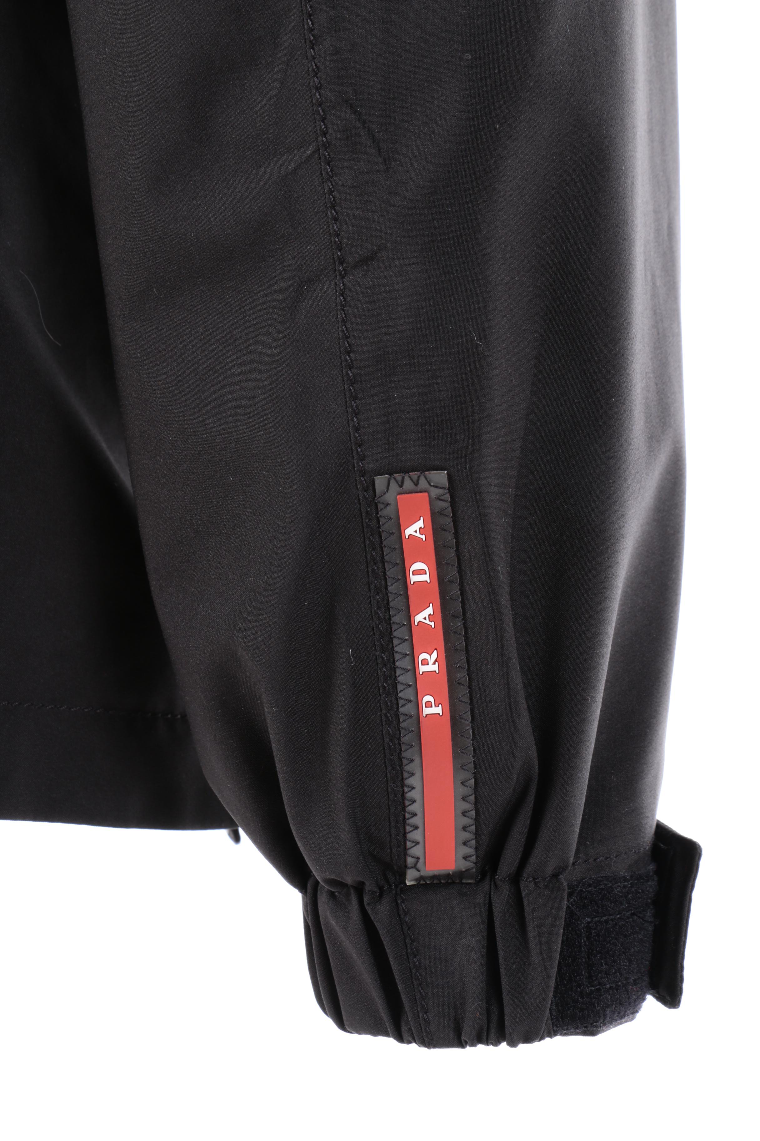 Women's Prada Black Parka with Fox Fur Trim Removable Hood