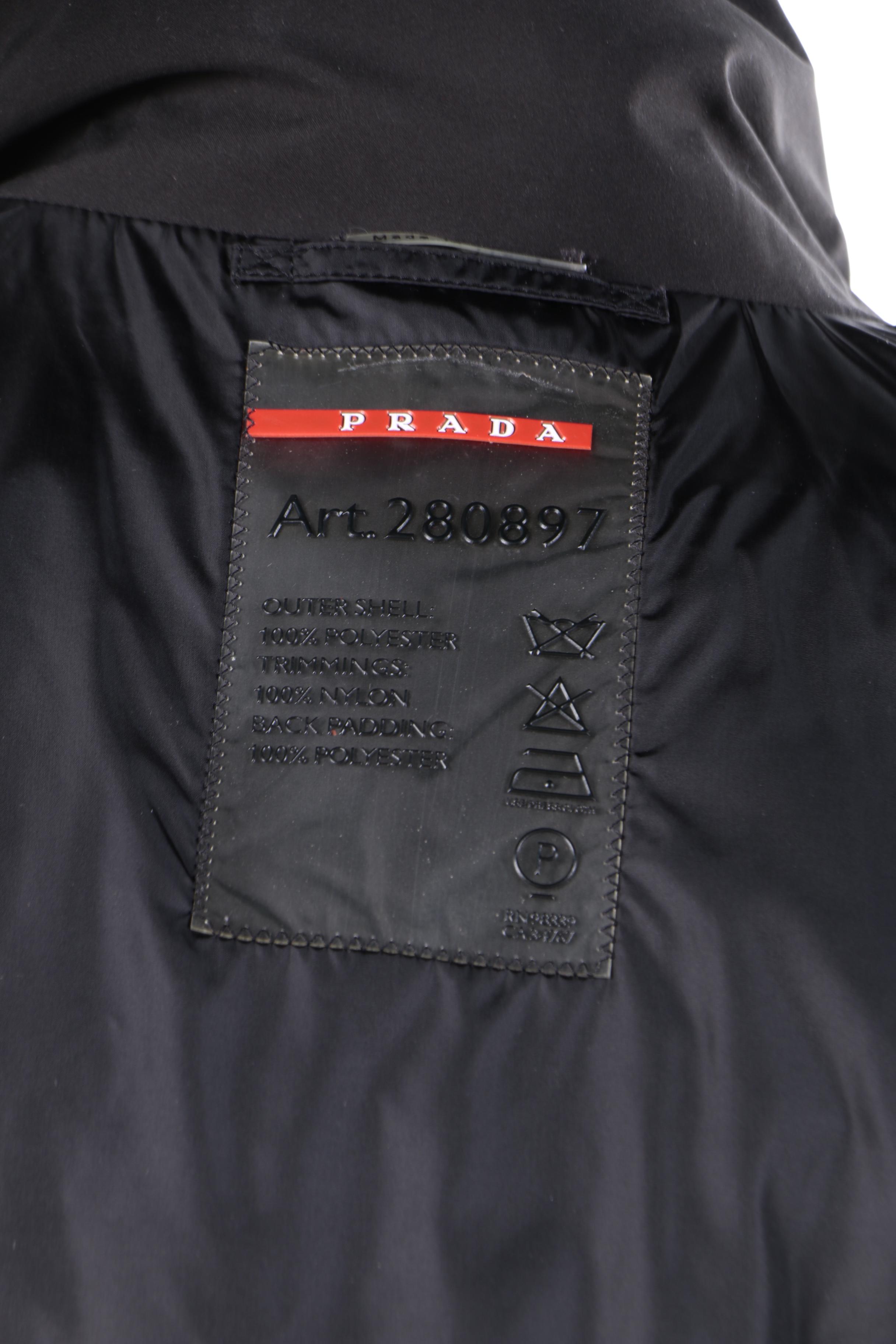 Women's Prada Black Parka with Fox Fur Trim Removable Hood