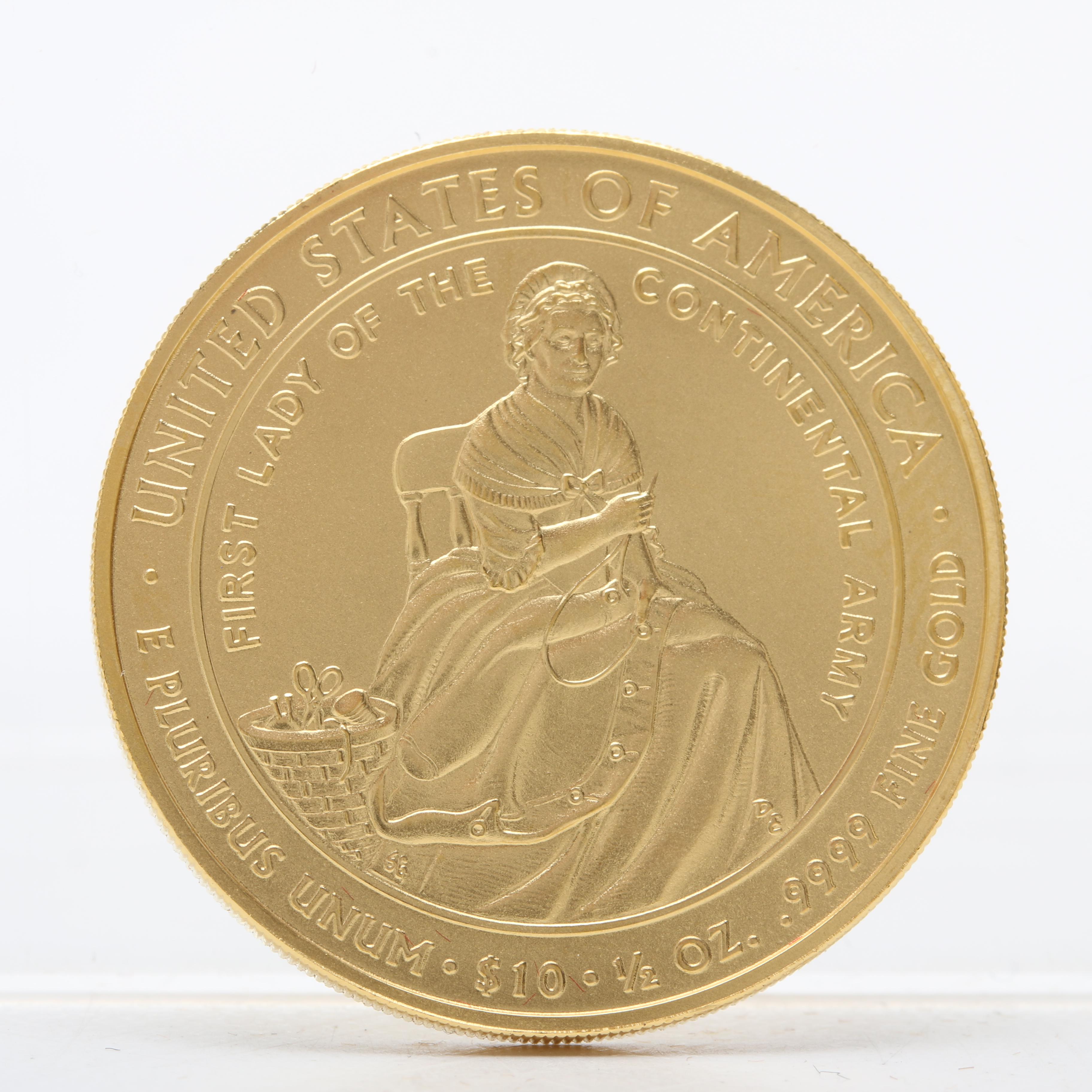 2007-W First Spouse Martha Washington $10 Gold Bullion Coin