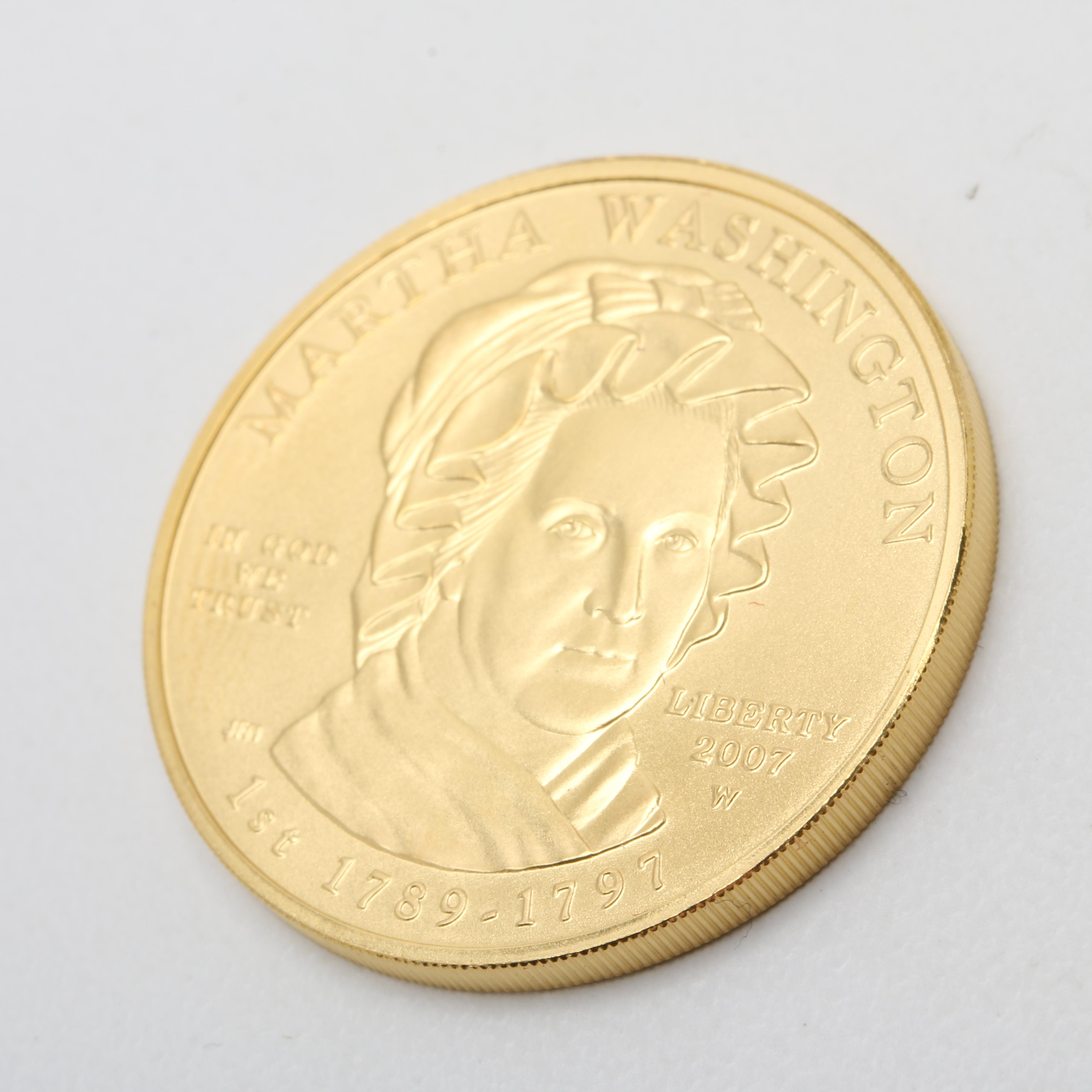 2007-W First Spouse Martha Washington $10 Gold Bullion Coin