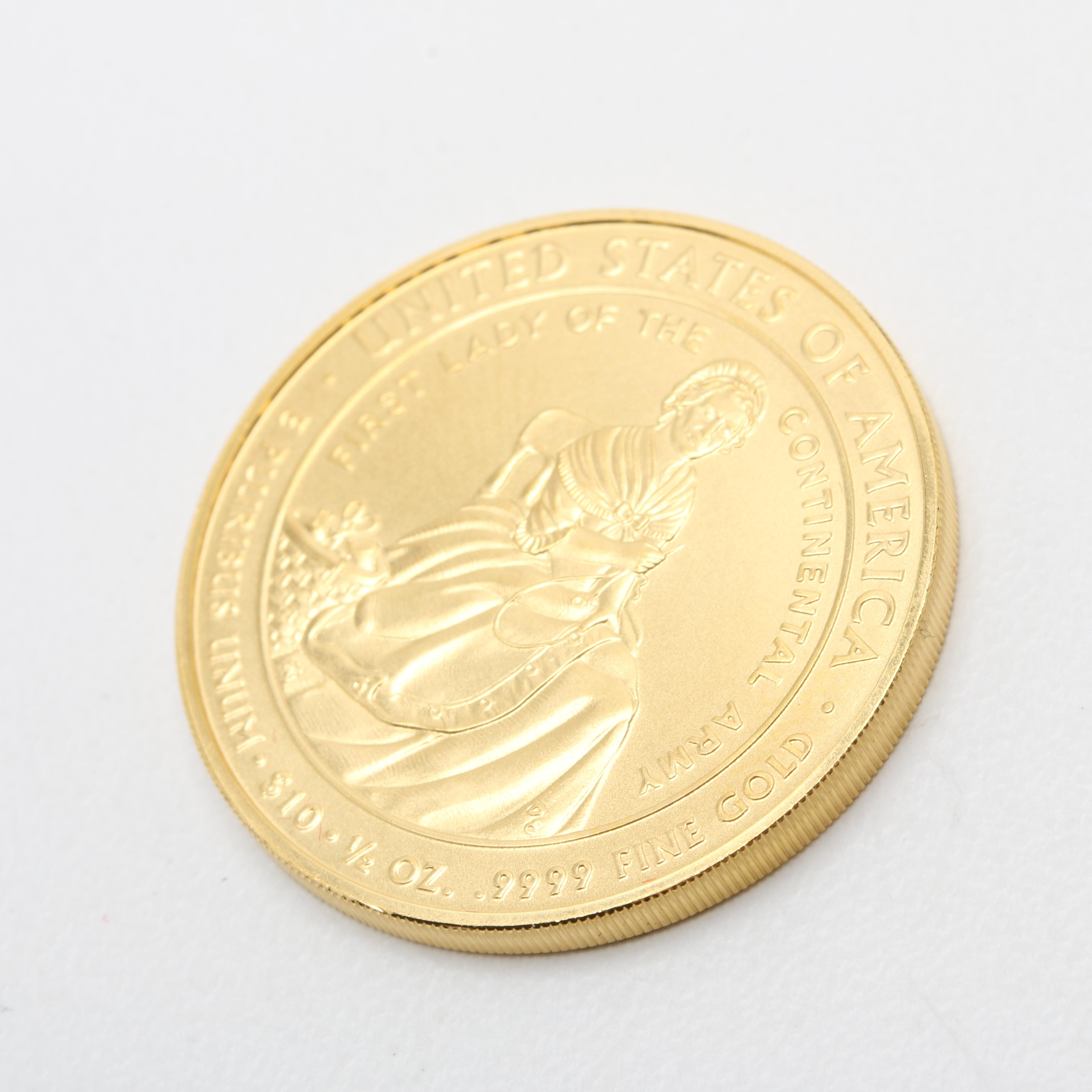 2007-W First Spouse Martha Washington $10 Gold Bullion Coin