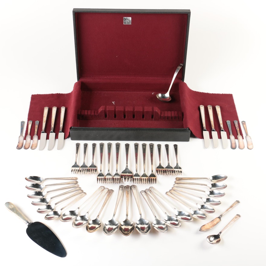 1847 Rogers Bros. "Anniversary" Silver-Plated Flatware Set