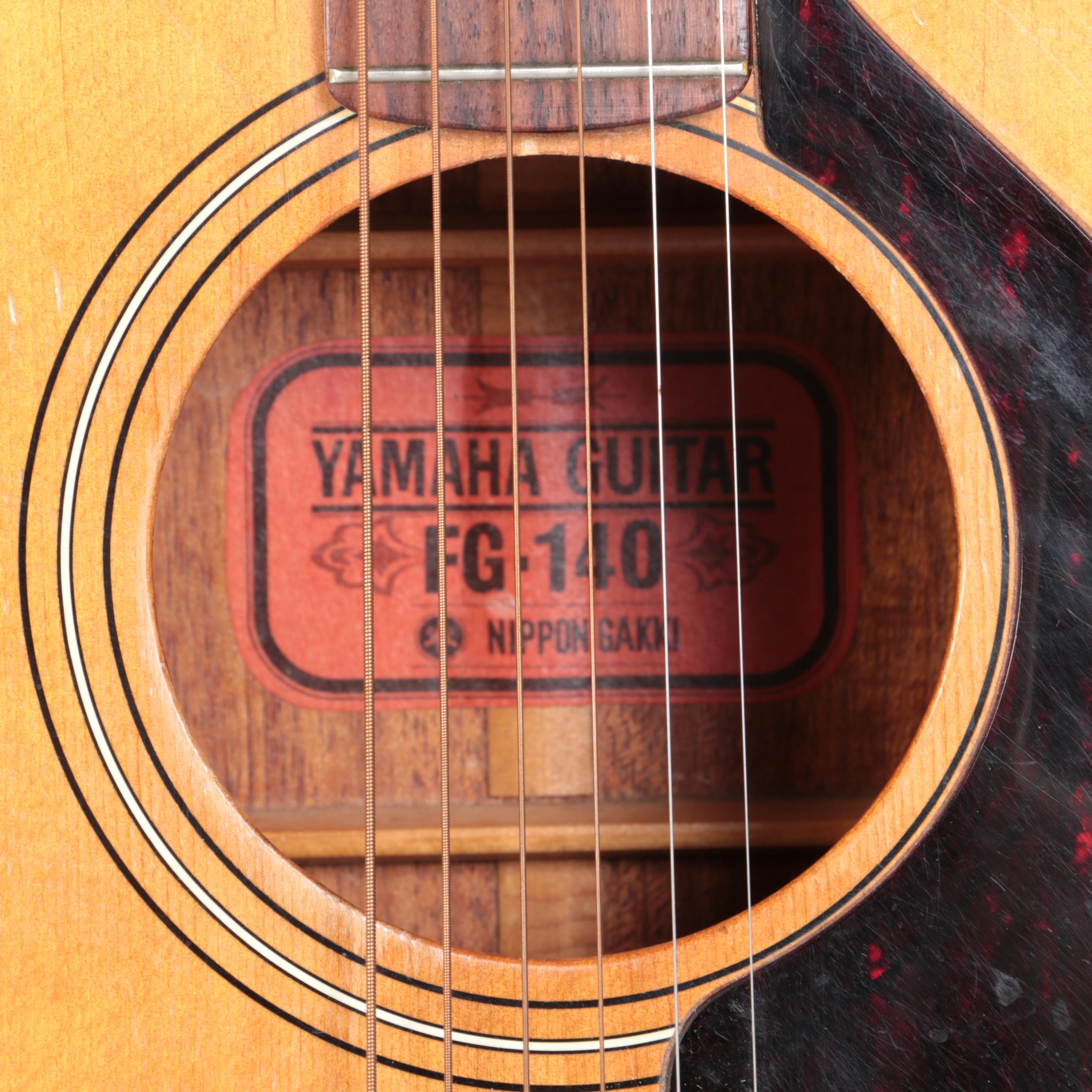 Vintage Yamaha FG-140 Nippon Gakki Acoustic Guitar with Case