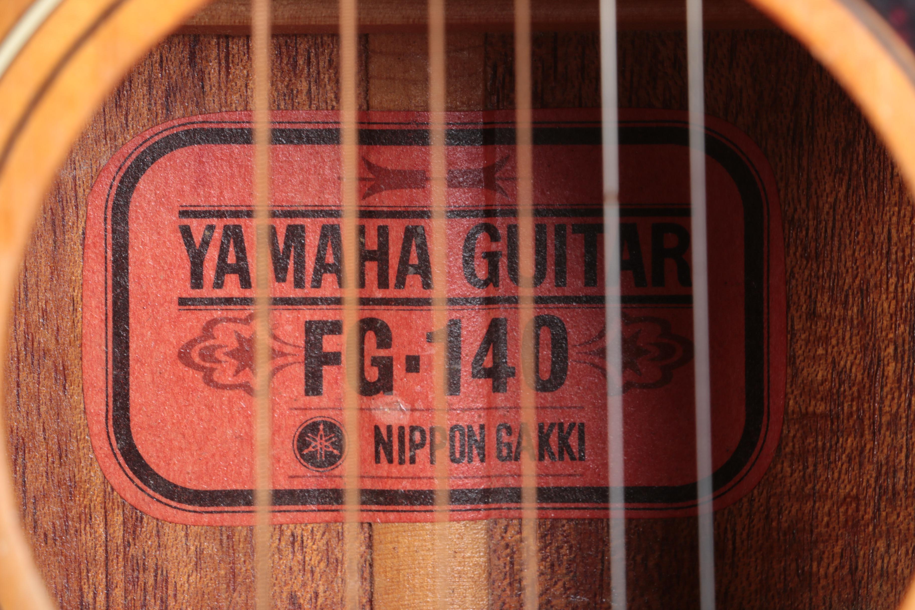 Vintage Yamaha FG-140 Nippon Gakki Acoustic Guitar with Case