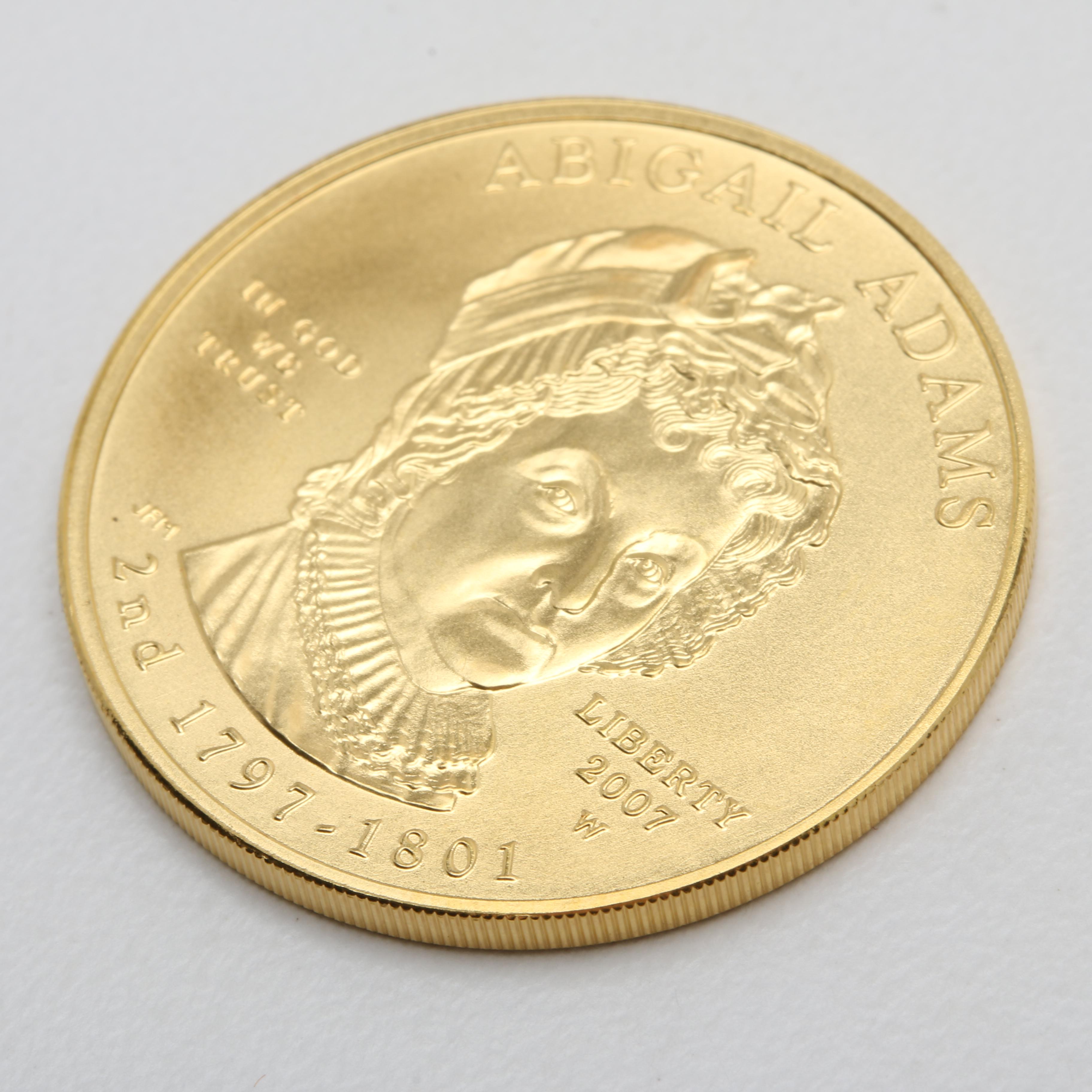 2007-W First Spouse Abigail Adams $10 Gold Bullion Coin