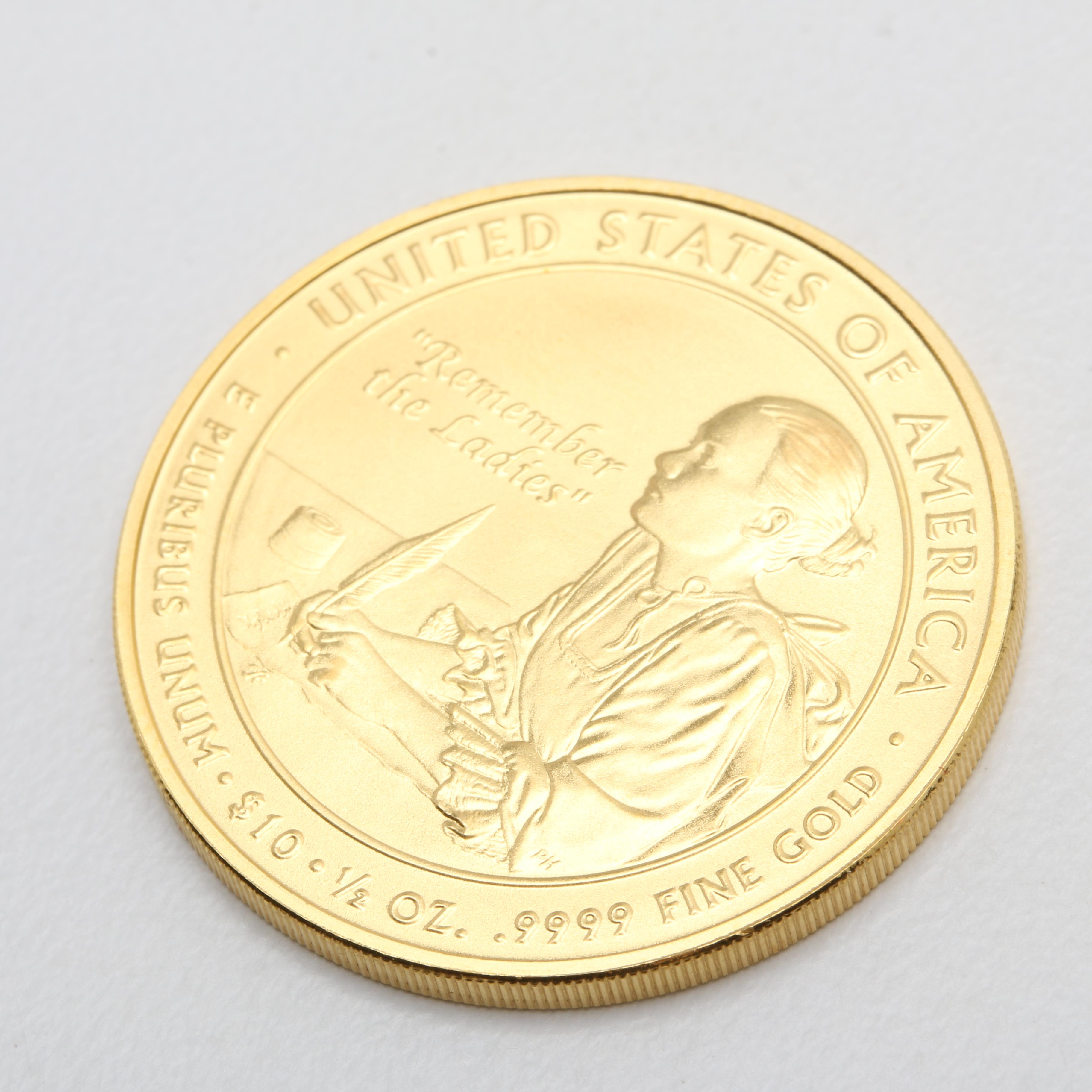 2007-W First Spouse Abigail Adams $10 Gold Bullion Coin