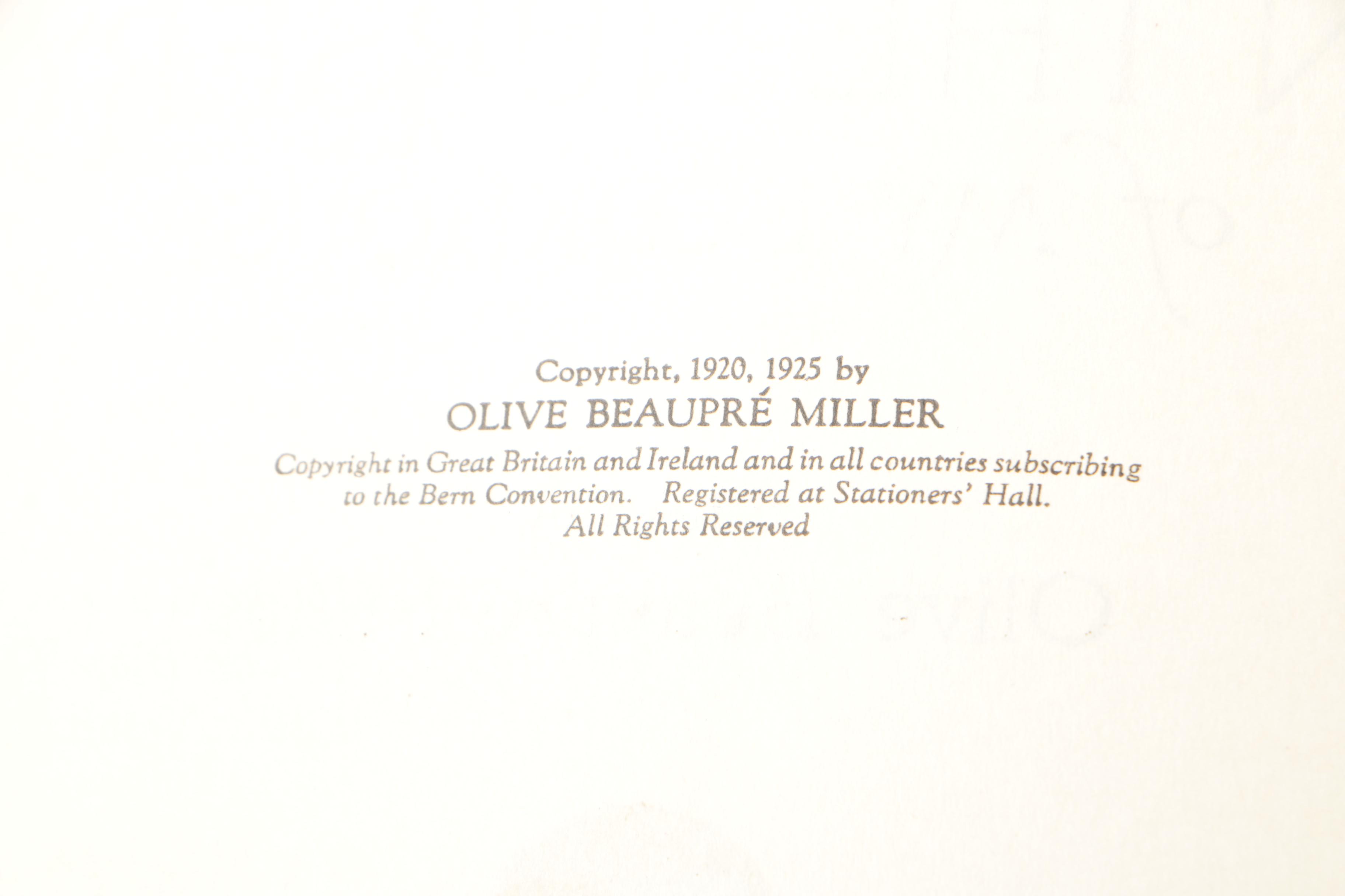 C. 1920s "My Book House" Series by Olive Beaupré Miller