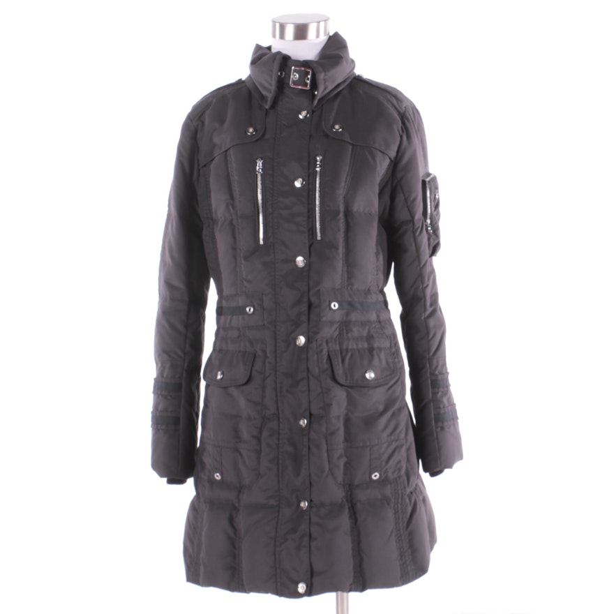 Women's Bogner Black Quilted Parka