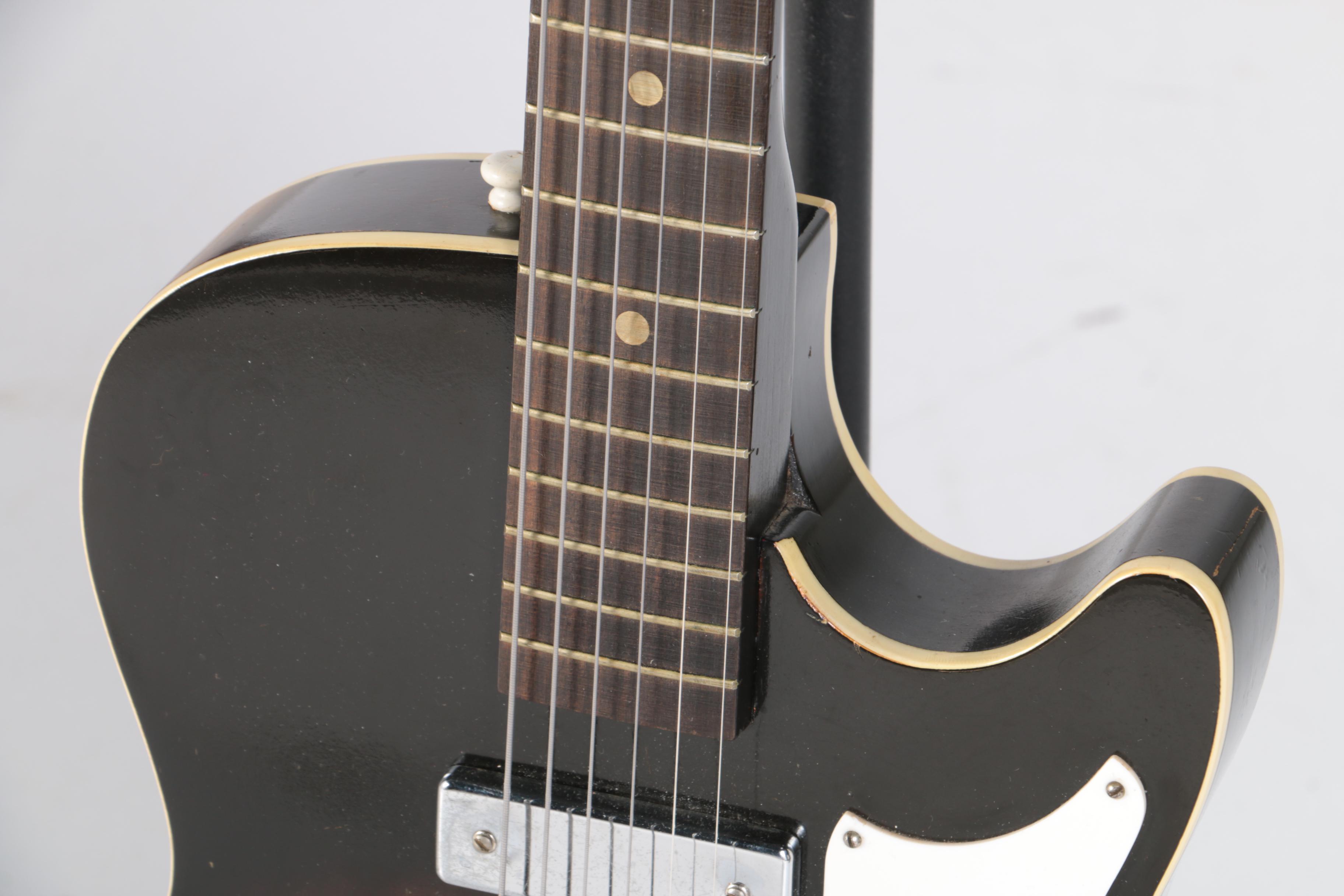 1960s Silvertone Stratotone 1420 Sunburst Electric Guitar with Case