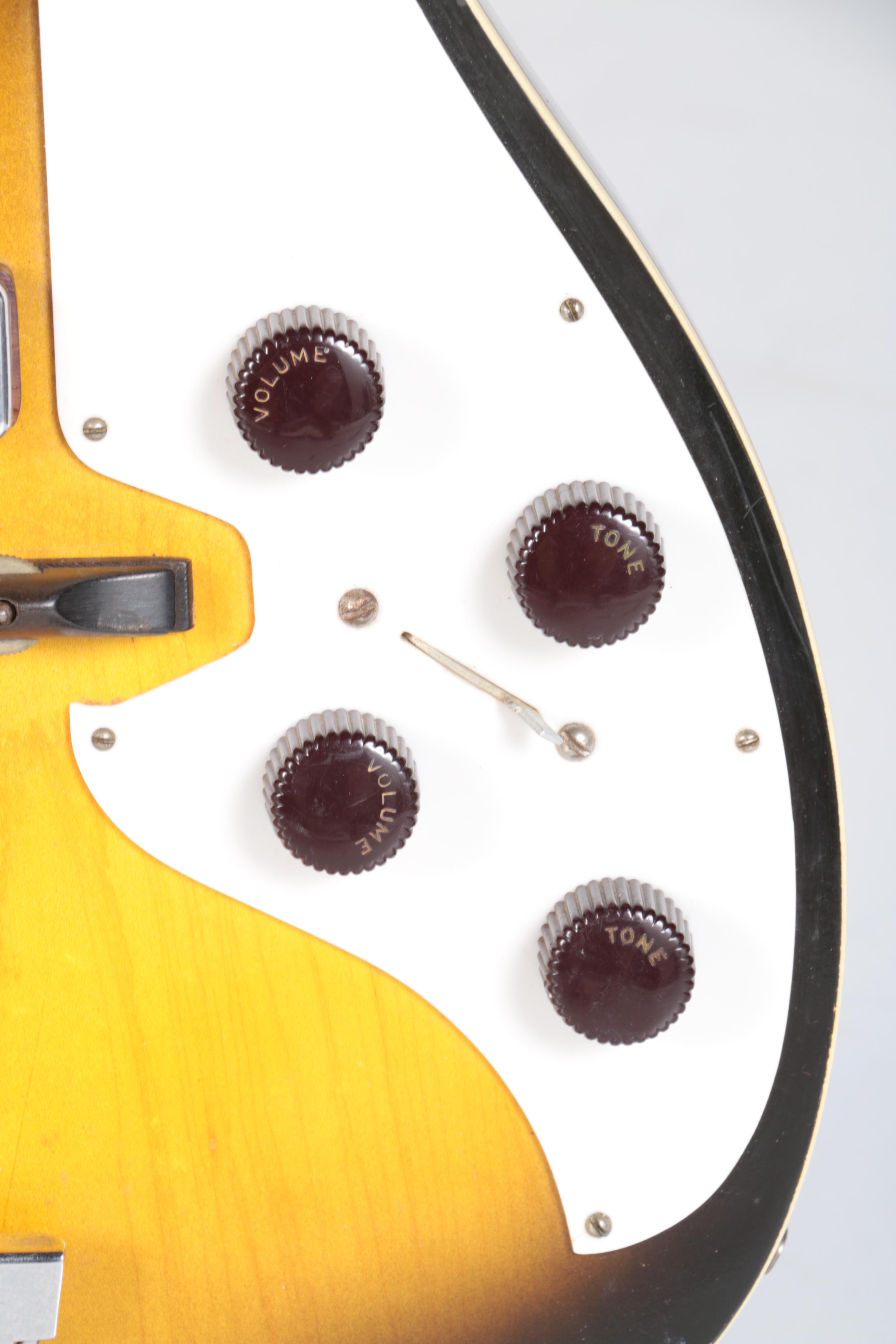 1960s Silvertone Stratotone 1420 Sunburst Electric Guitar with Case