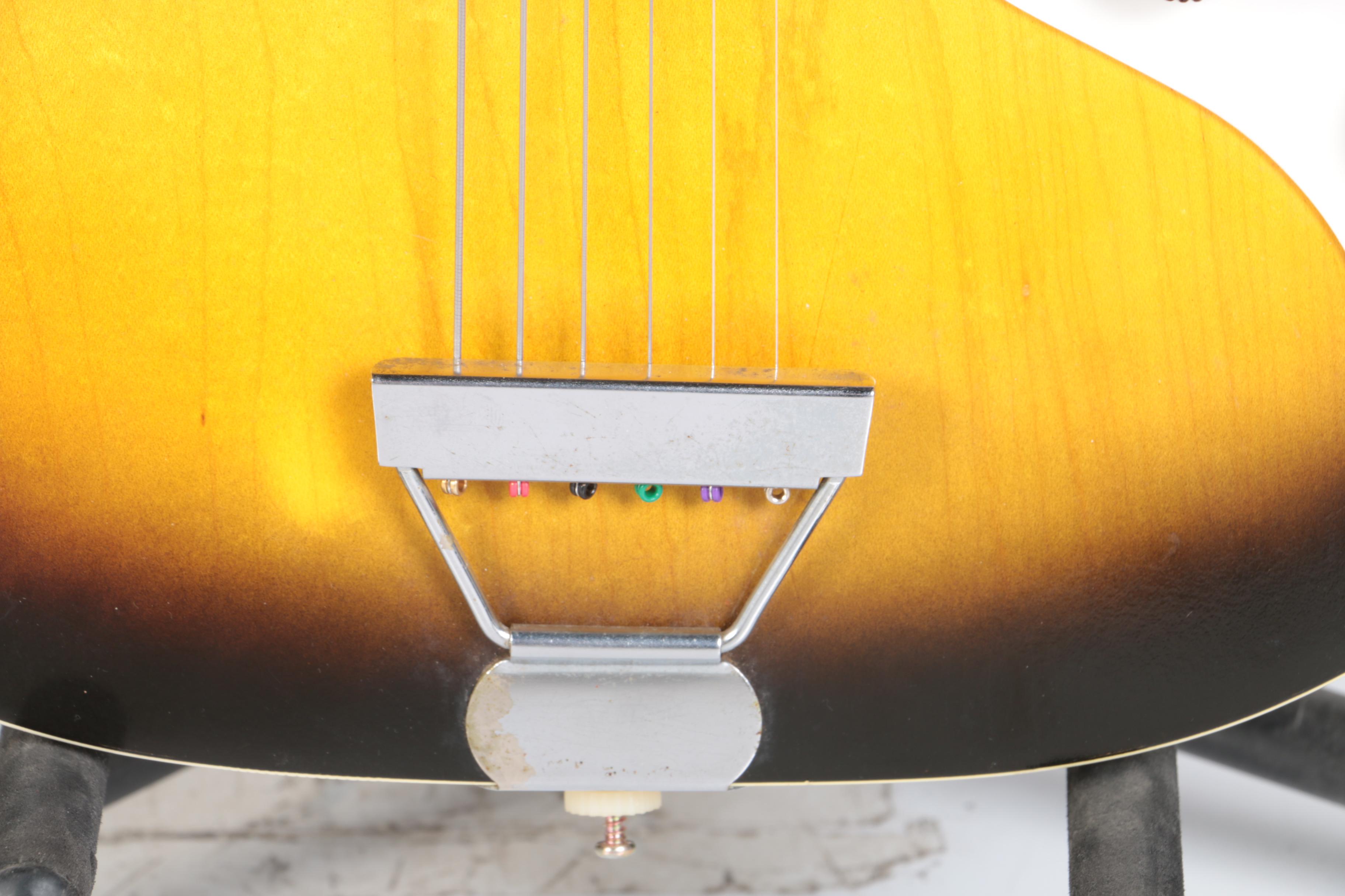 1960s Silvertone Stratotone 1420 Sunburst Electric Guitar with Case