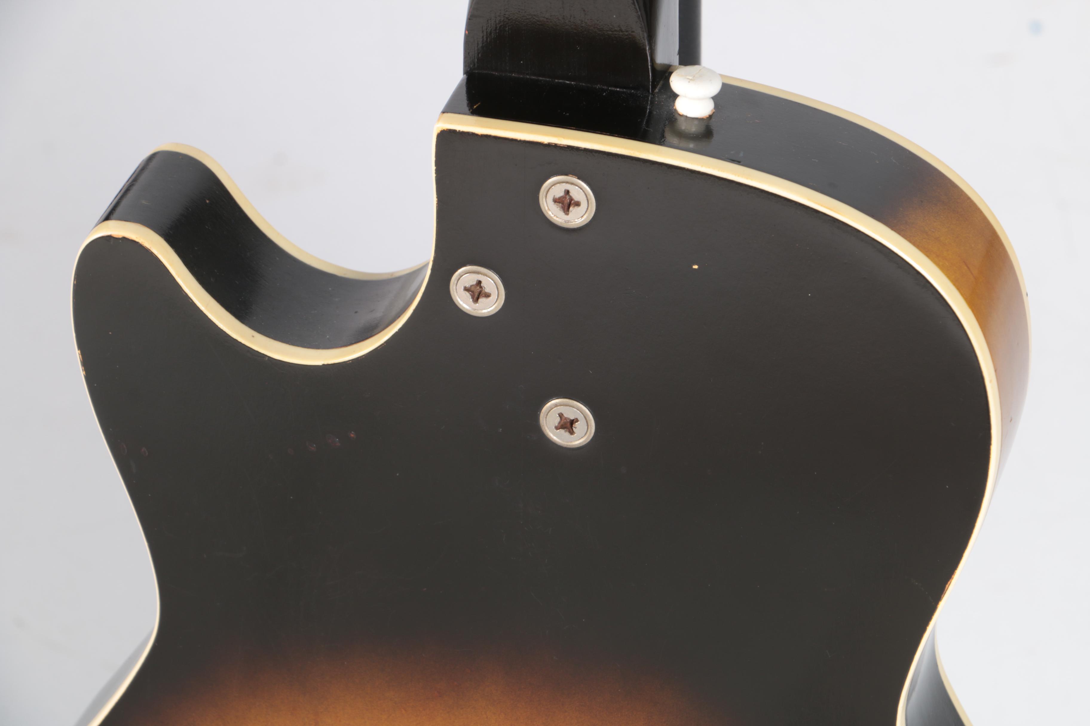 1960s Silvertone Stratotone 1420 Sunburst Electric Guitar with Case