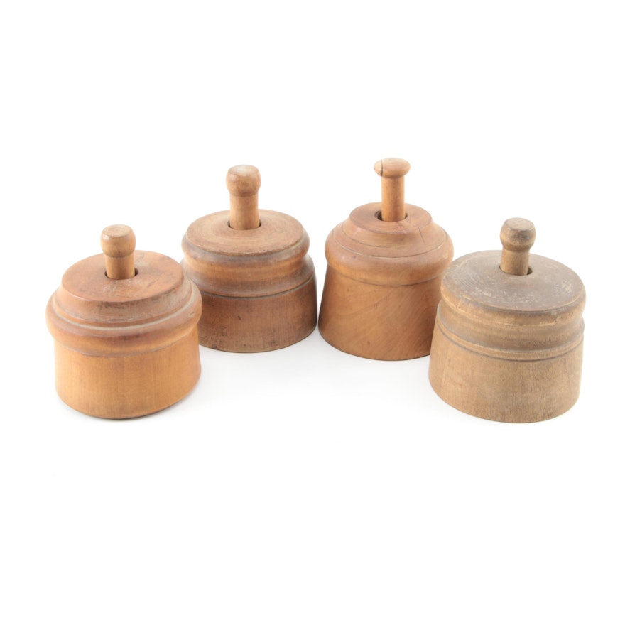 Antique Wooden Butter Molds