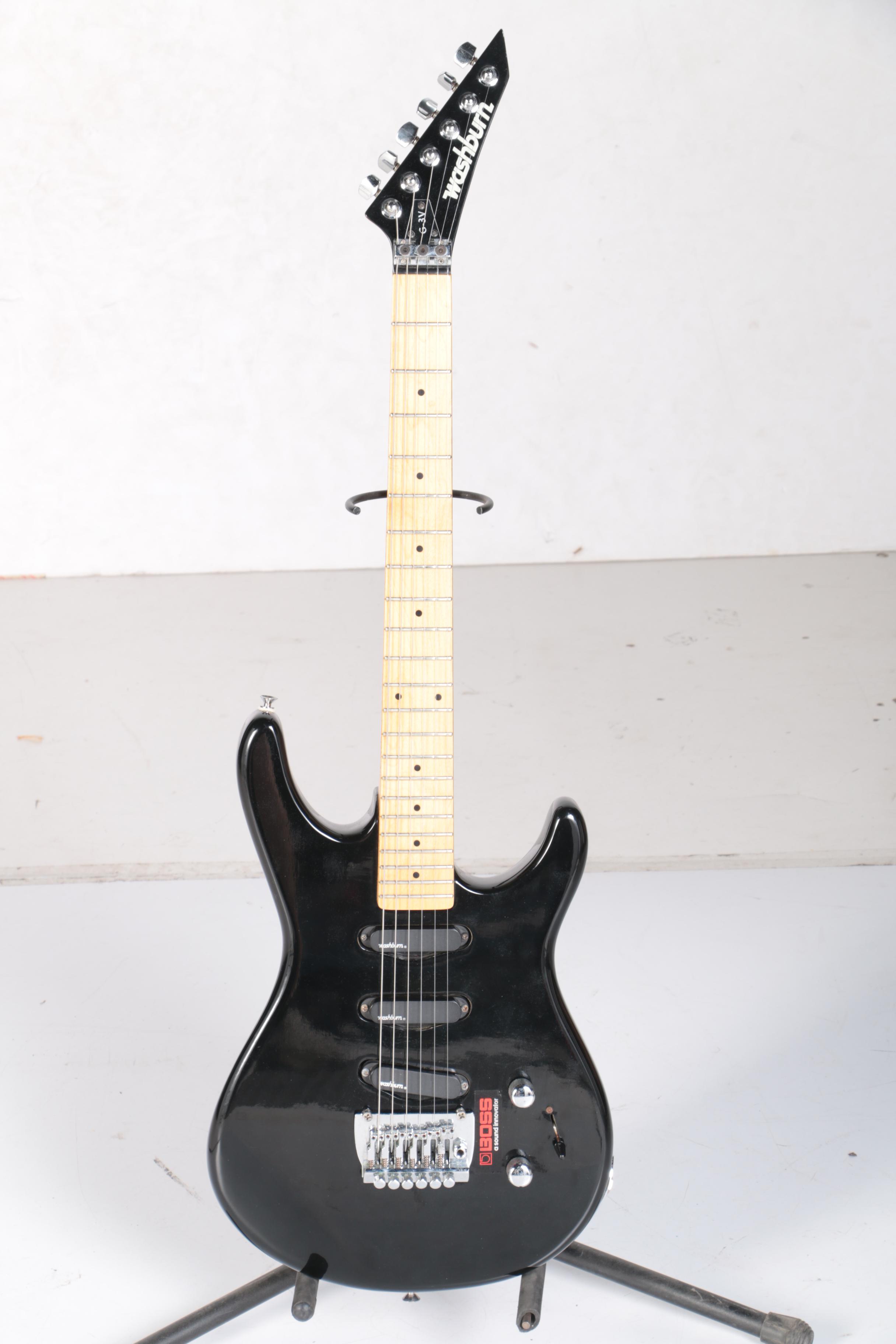1980s Washburn G-3V Electric Guitar with Hardshell Case