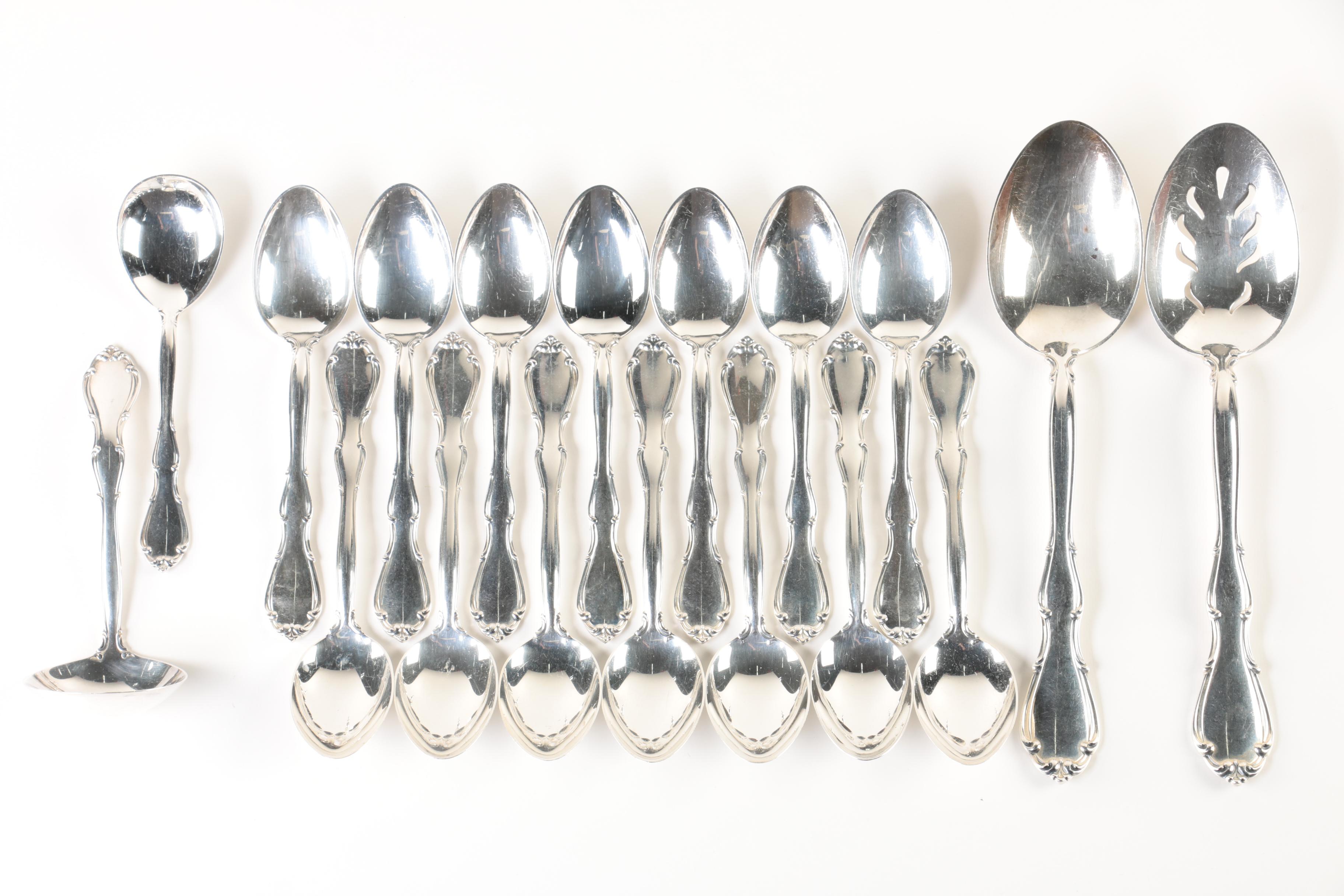 Towle "Fontana" Sterling Silver Flatware Set with Weighted Sterling Shakers