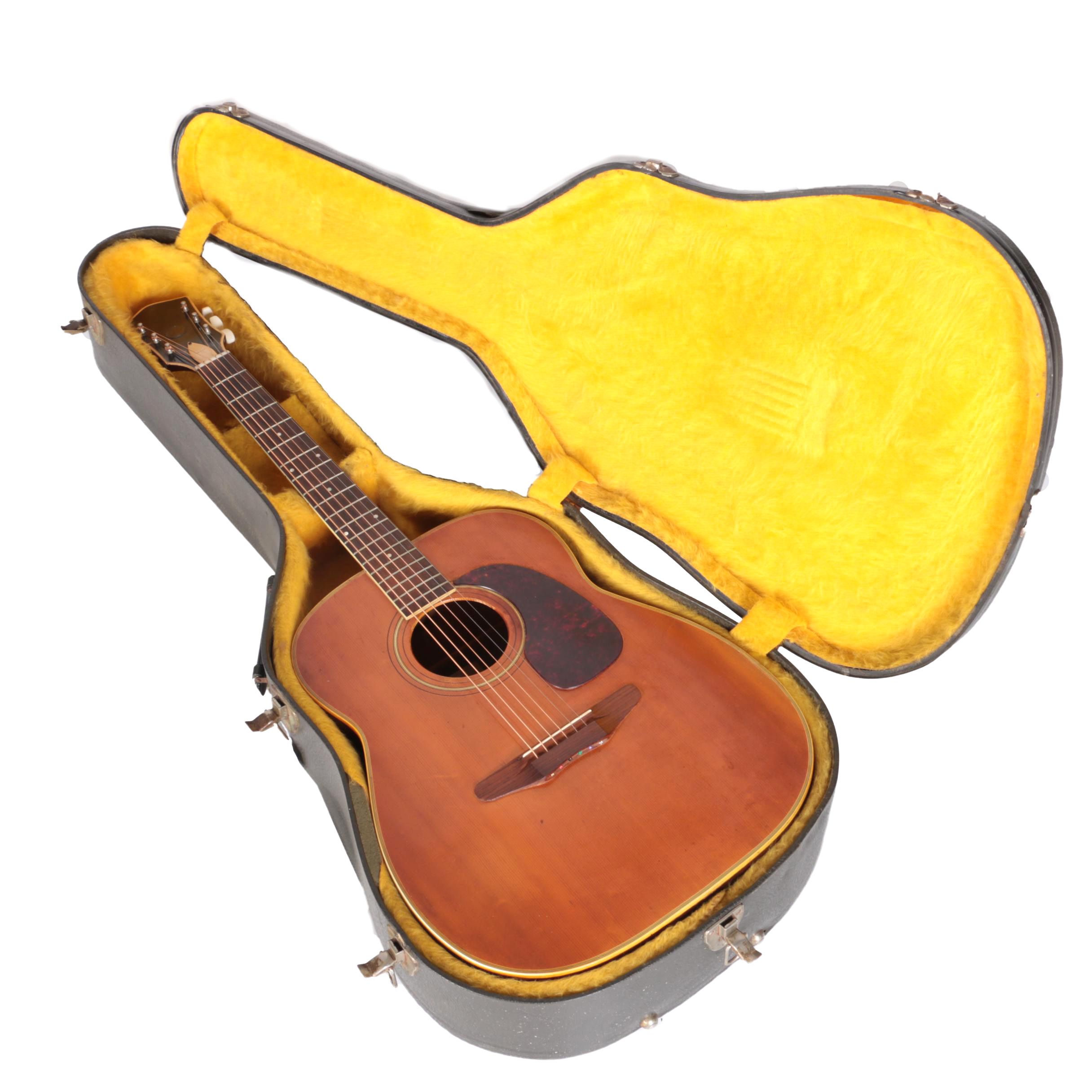 Vintage Harmony Sovereign H-6560 1975 Jumbo Acoustic Guitar with Case